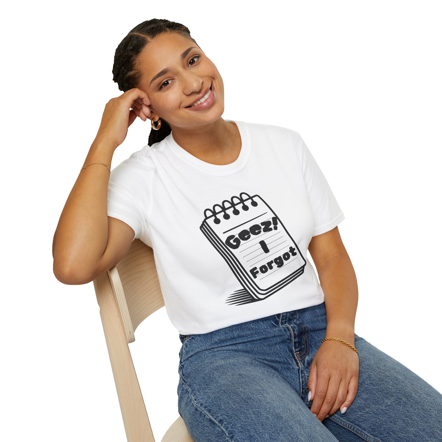 Funny Reminder Unisex Softstyle Tee for Forgetful Friends, Everyday Humor Shirt