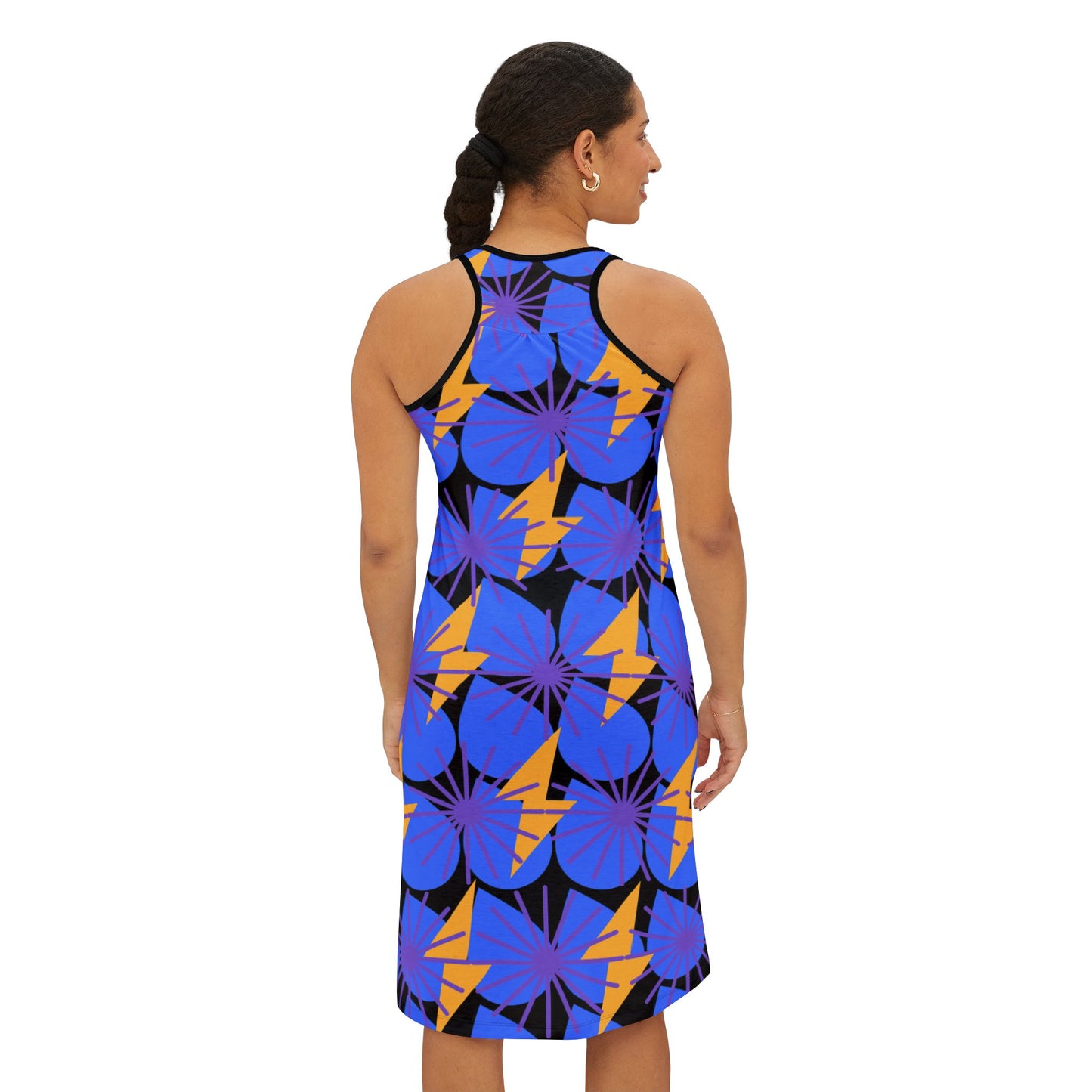 Vibrant Floral Racerback Dress B
