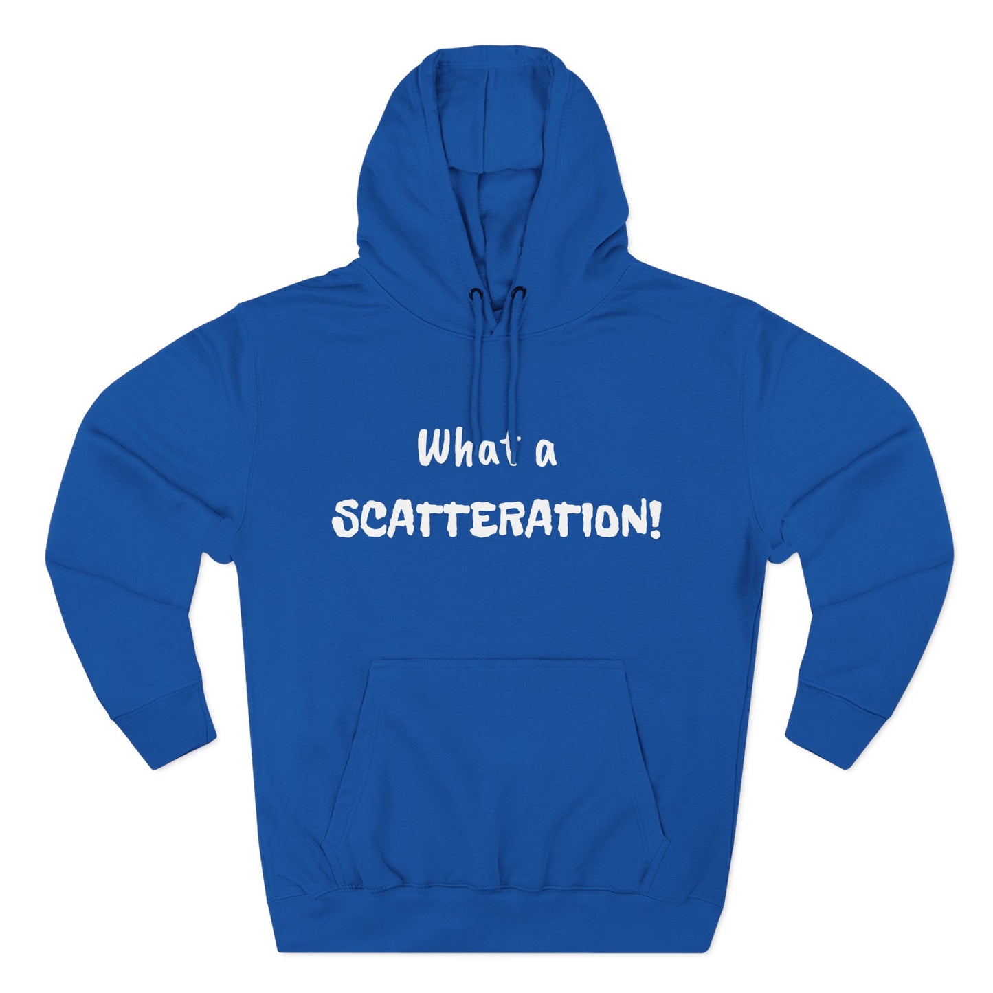 Playful Fleece Hoodie with Witty Text - Scatteration!