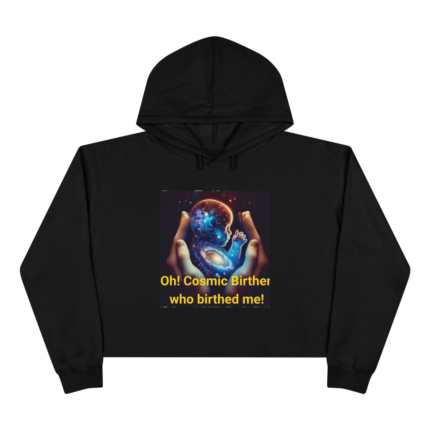 Cosmic Birth Crop Hoodie