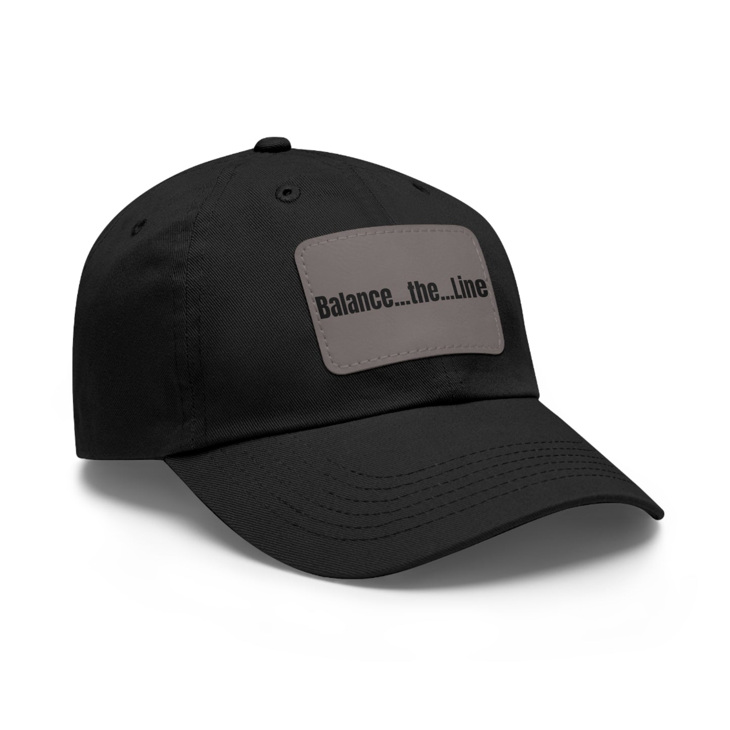 Balance the Line Dad Hat Leather Patch (RB)