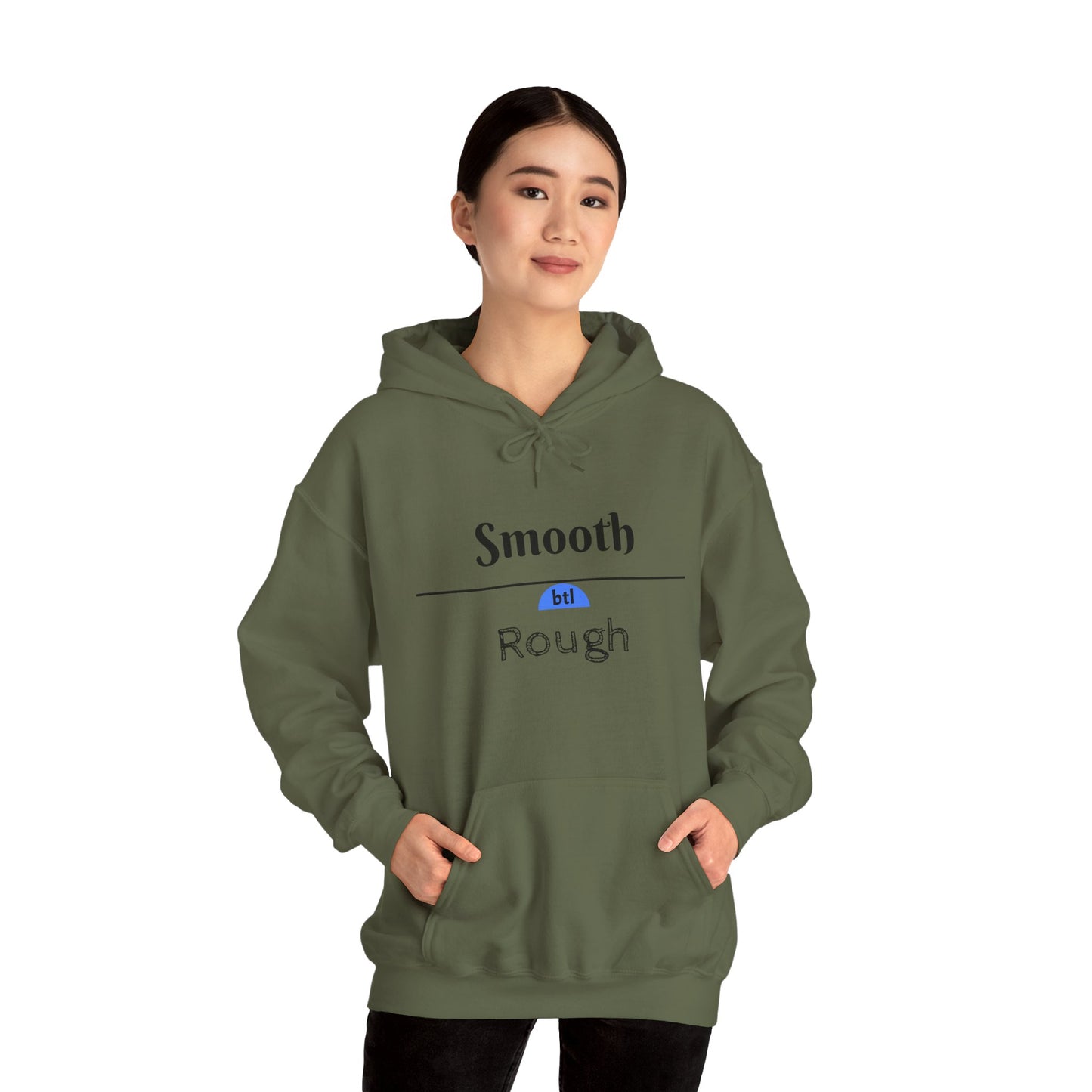 Smooth/Rough Hooded Sweatshirt