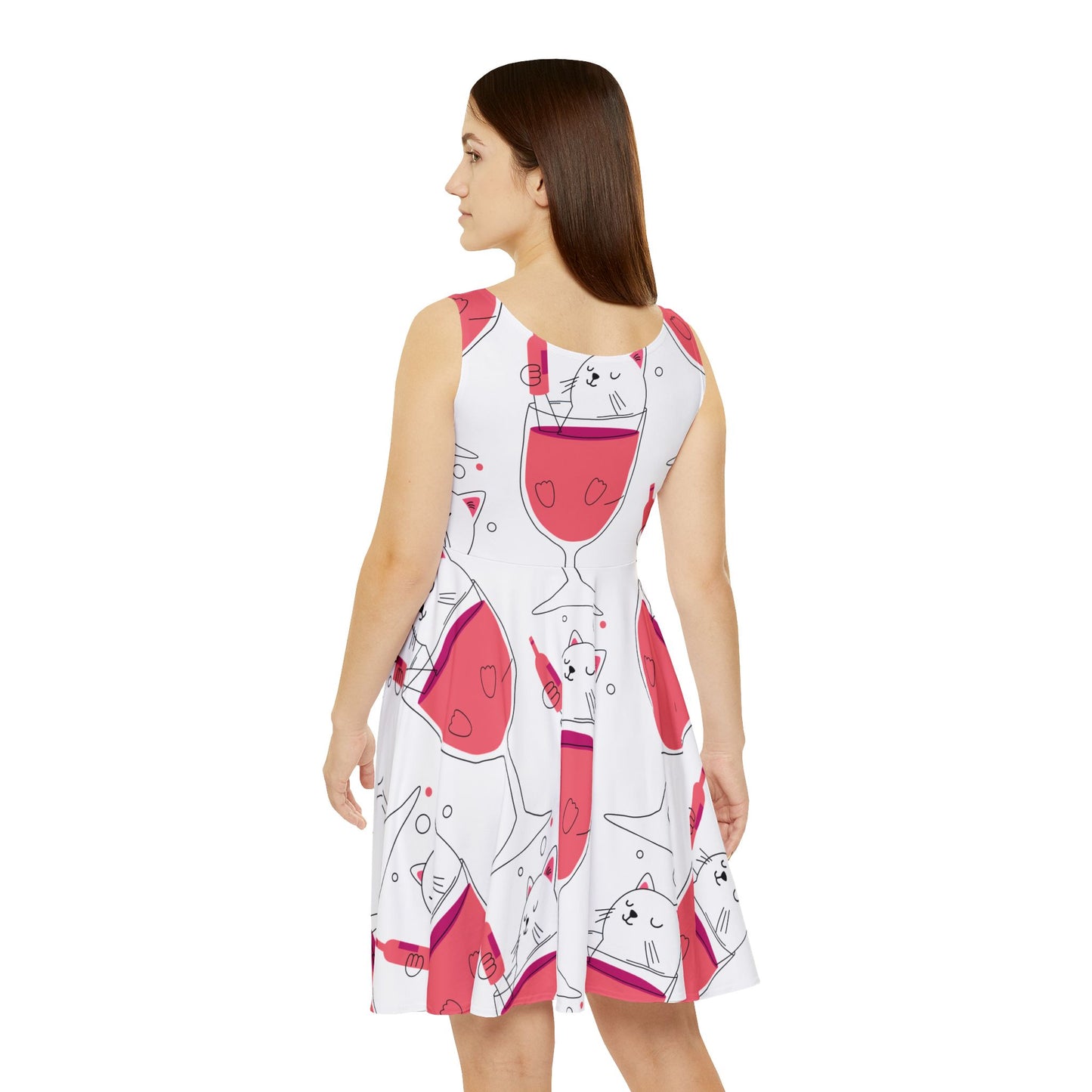 Skater Dress Bloody Mary Cat Print