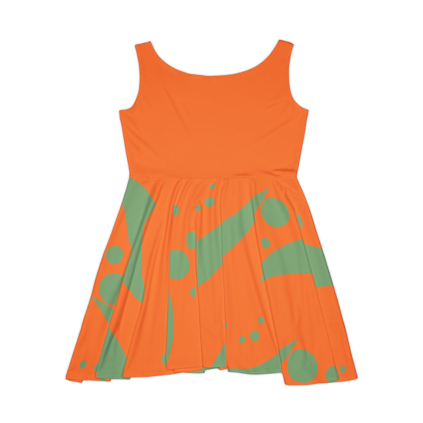 Abstract Print Skater Dress Vibrant