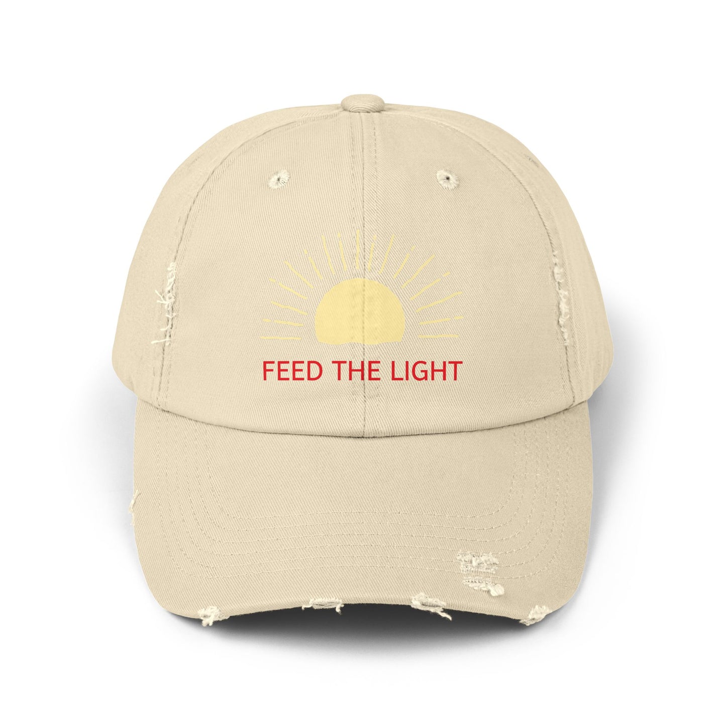 Feed The Light Unisex Distressed Cap