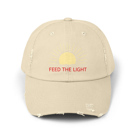 Feed The Light Unisex Distressed Cap