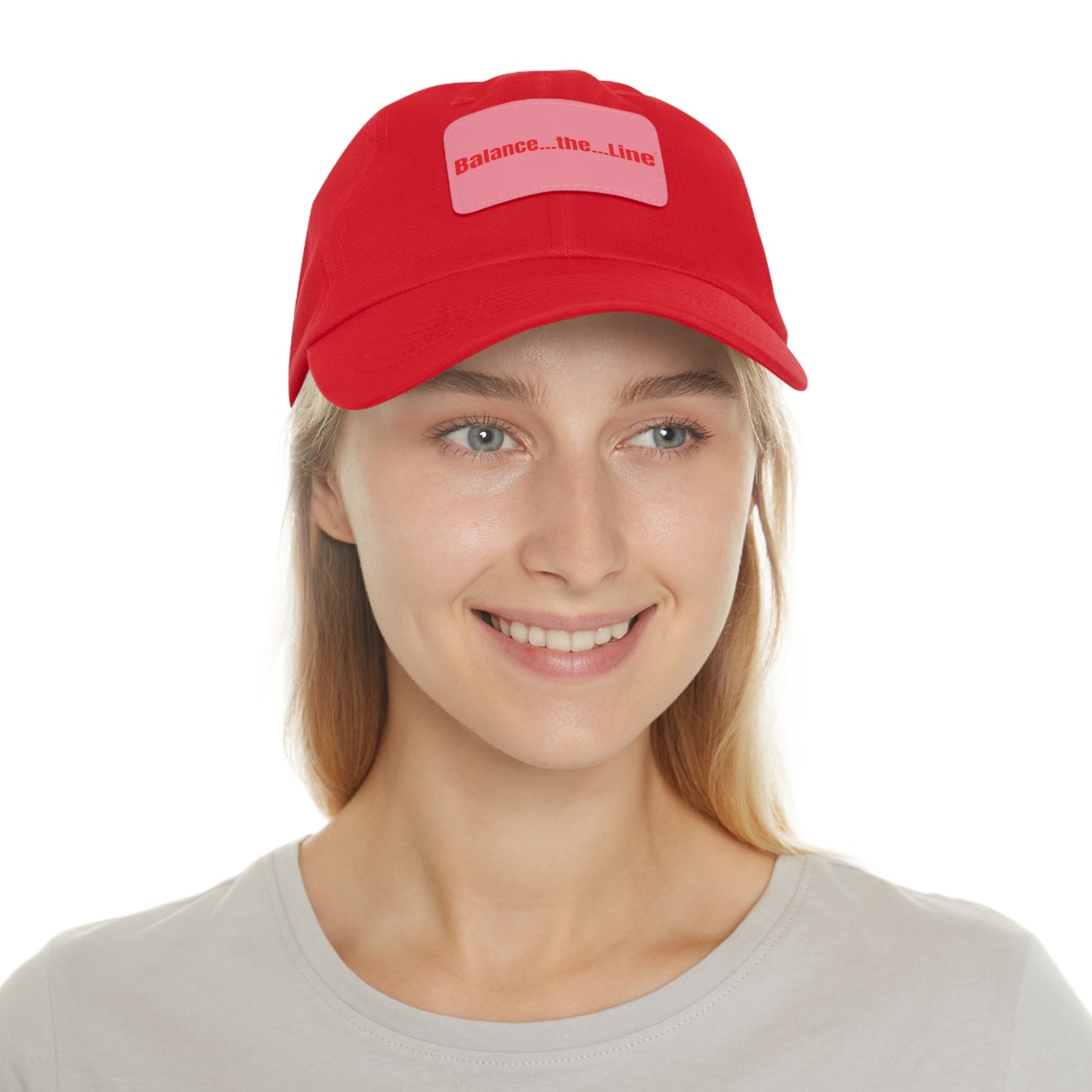 Balance the Line Dad Hat Leather Patch (RR)