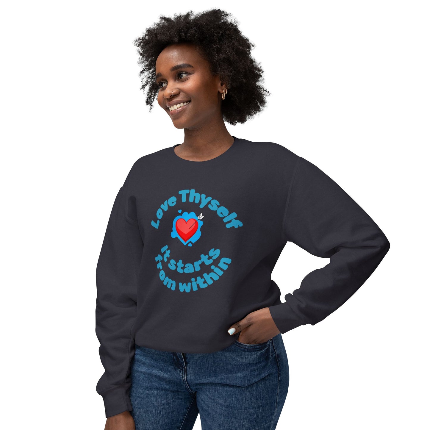 Love Thyself Unisex Lightweight Sweatshirt