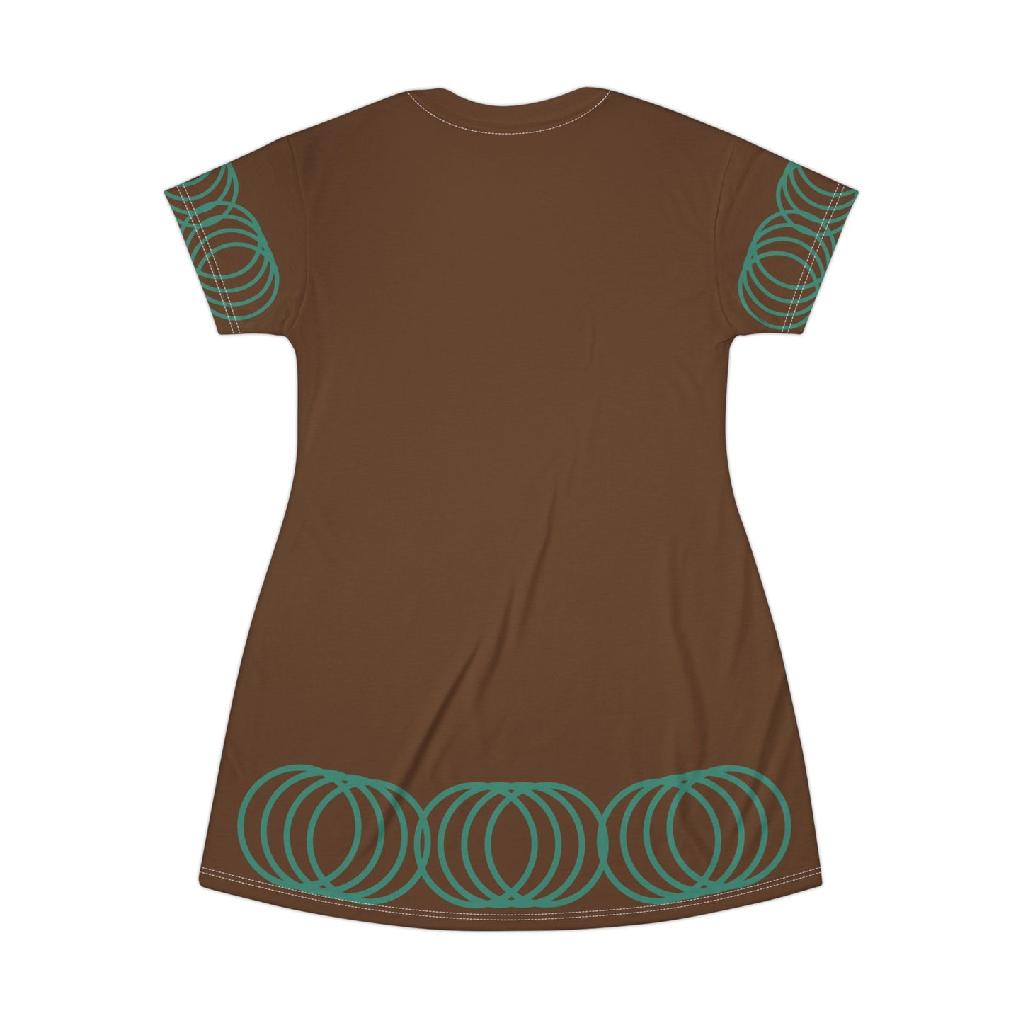 T-Shirt Dress Bohemian Brown