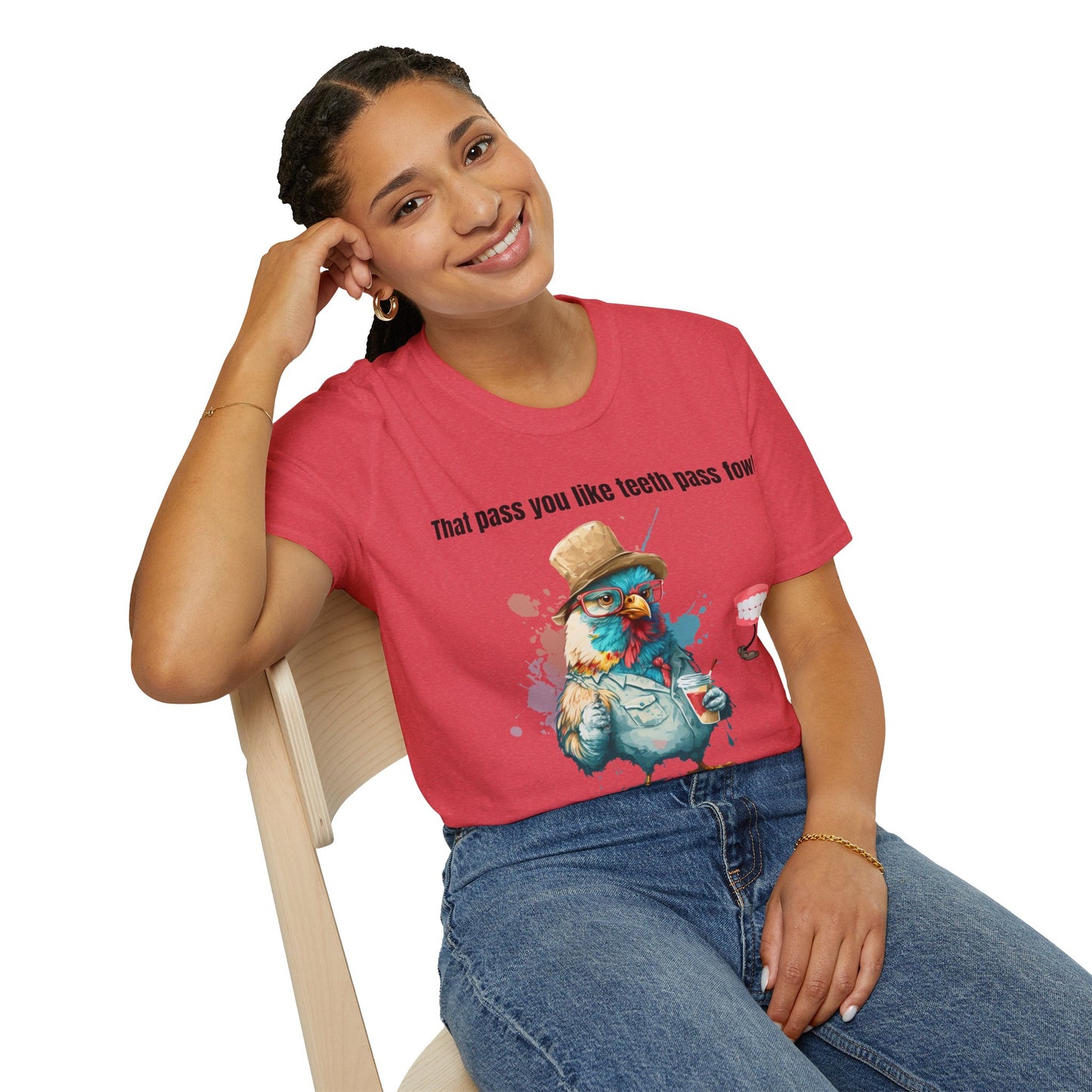 Teeth Pass Fowl Softstyle T-Shirt