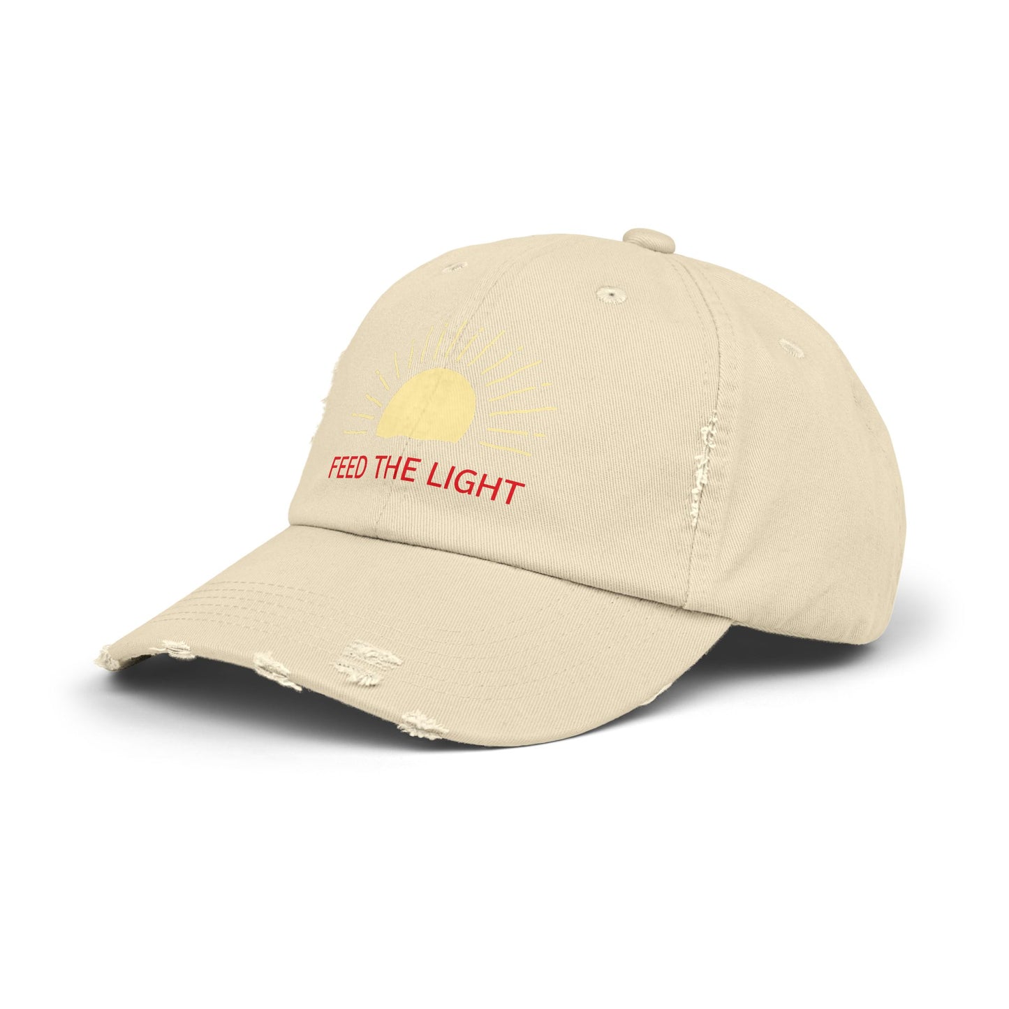 Feed The Light Unisex Distressed Cap