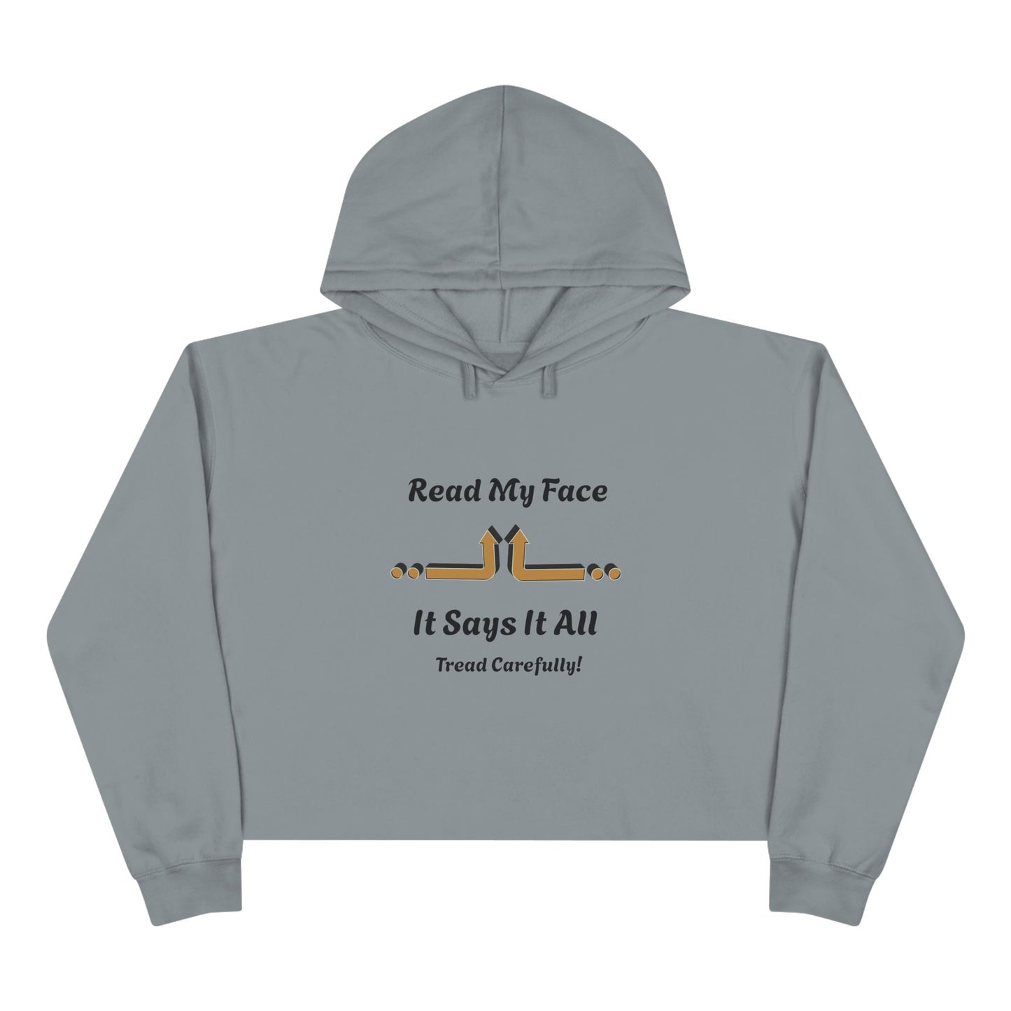 Read My Face Crop Hoodie