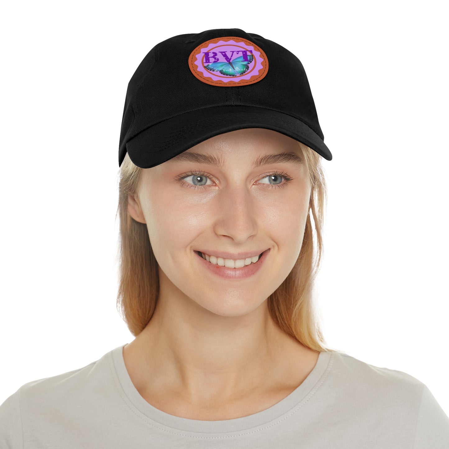 Ba Vuzi Trends Hat Leather Patch (Rd)