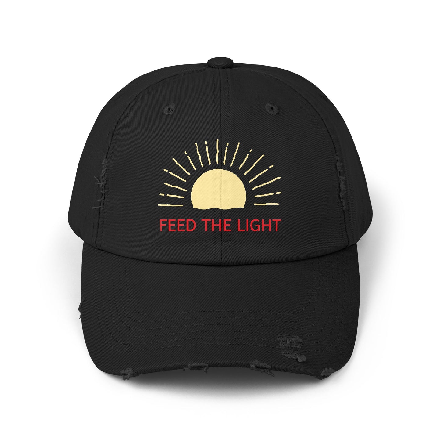 Feed The Light Unisex Distressed Cap