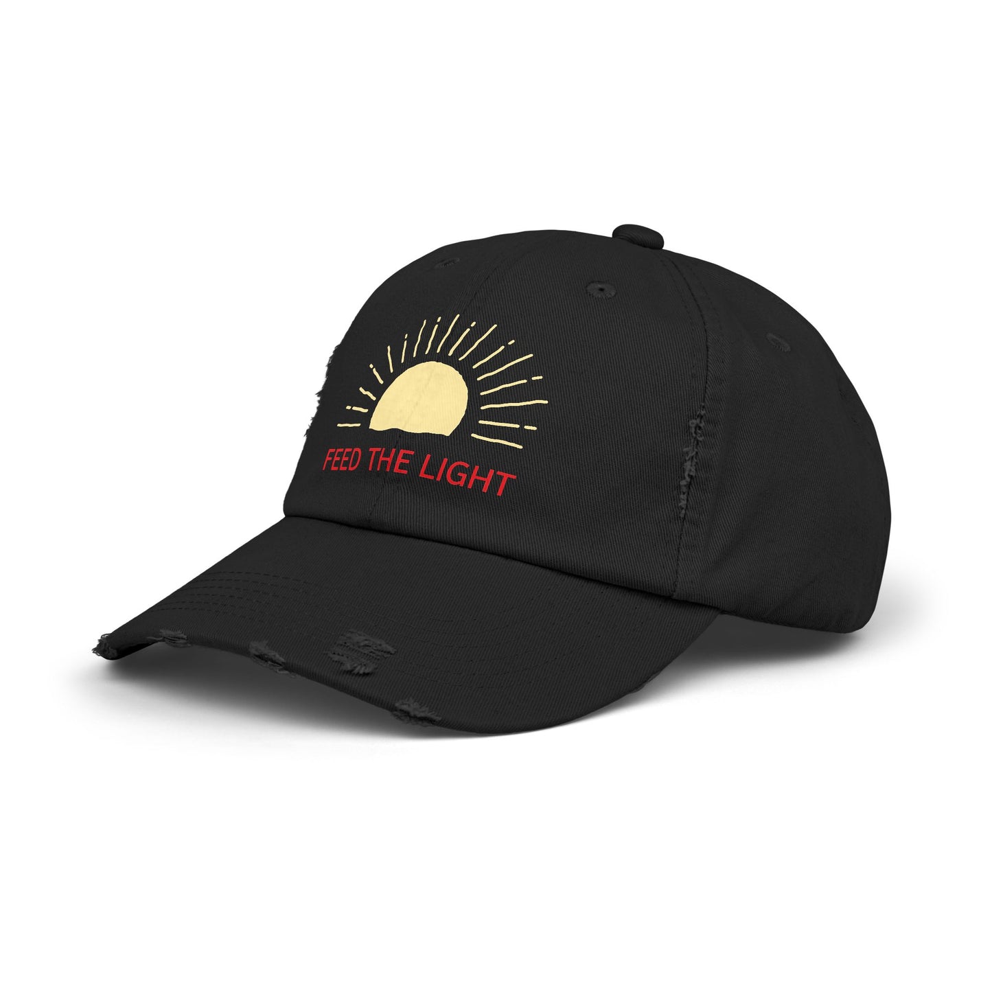 Feed The Light Unisex Distressed Cap