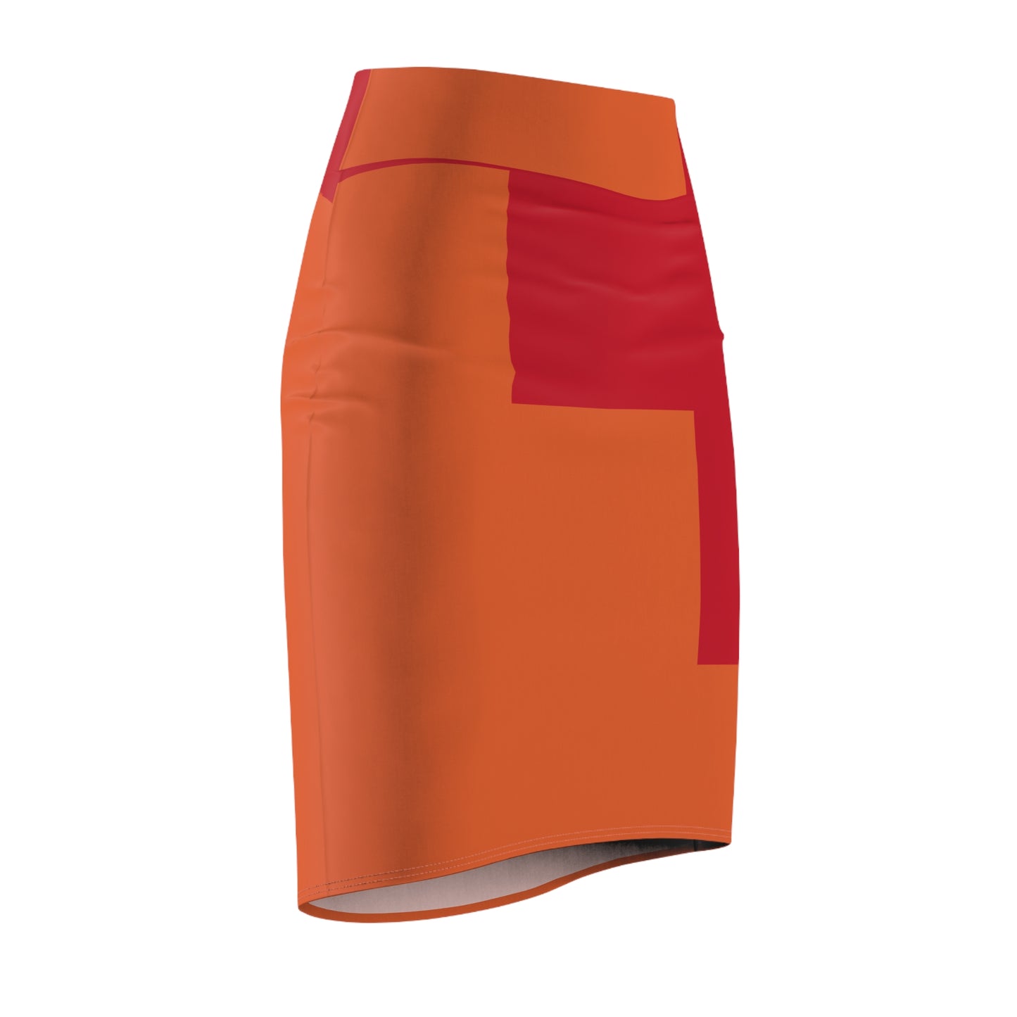 Chic Abstract Women's Pencil Skirt OR
