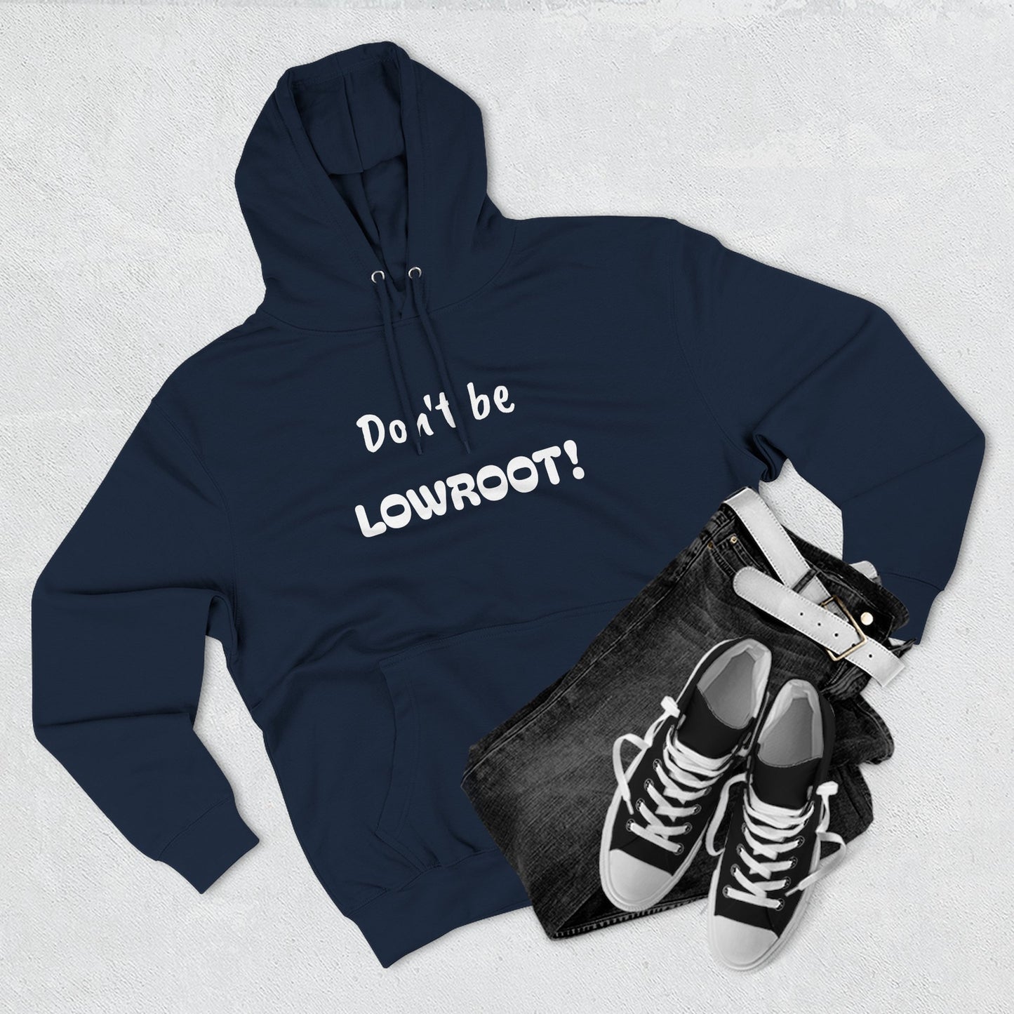 Playful Fleece Hoodie with Witty Text - Lowroot!