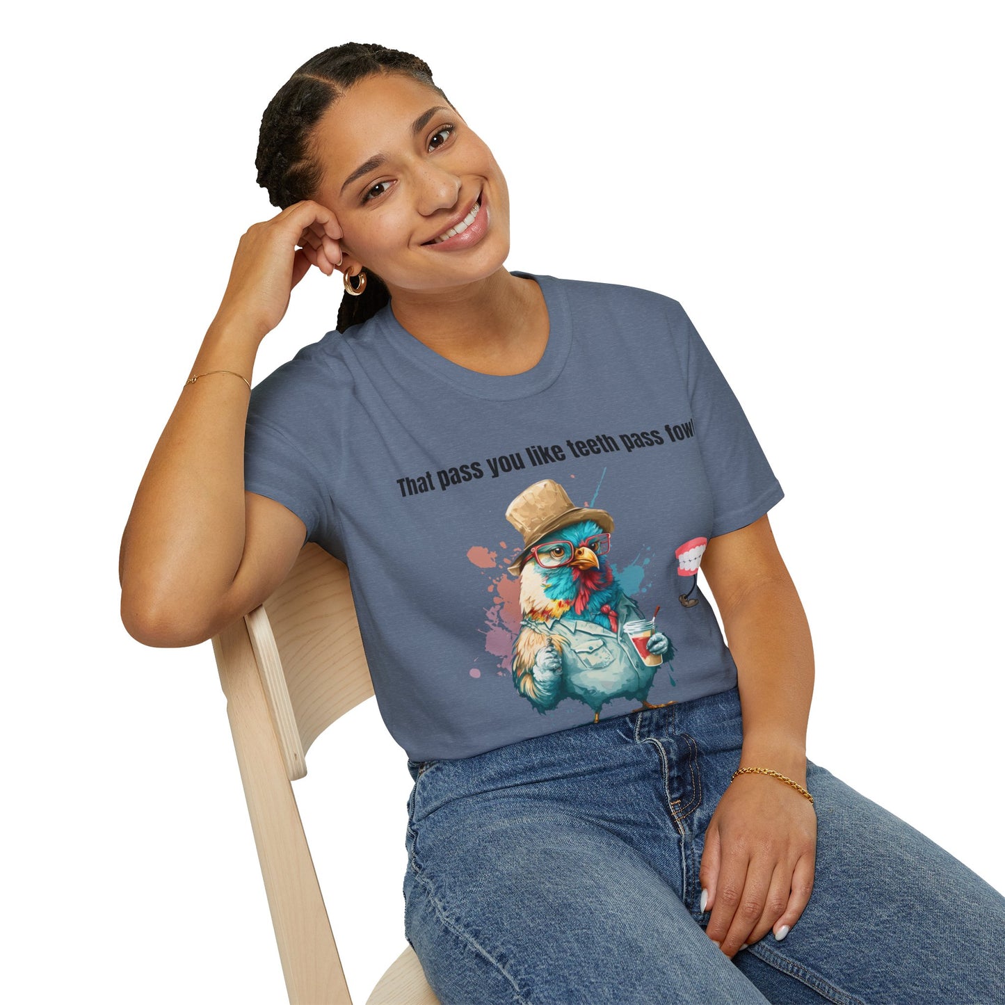 Teeth Pass Fowl Softstyle T-Shirt