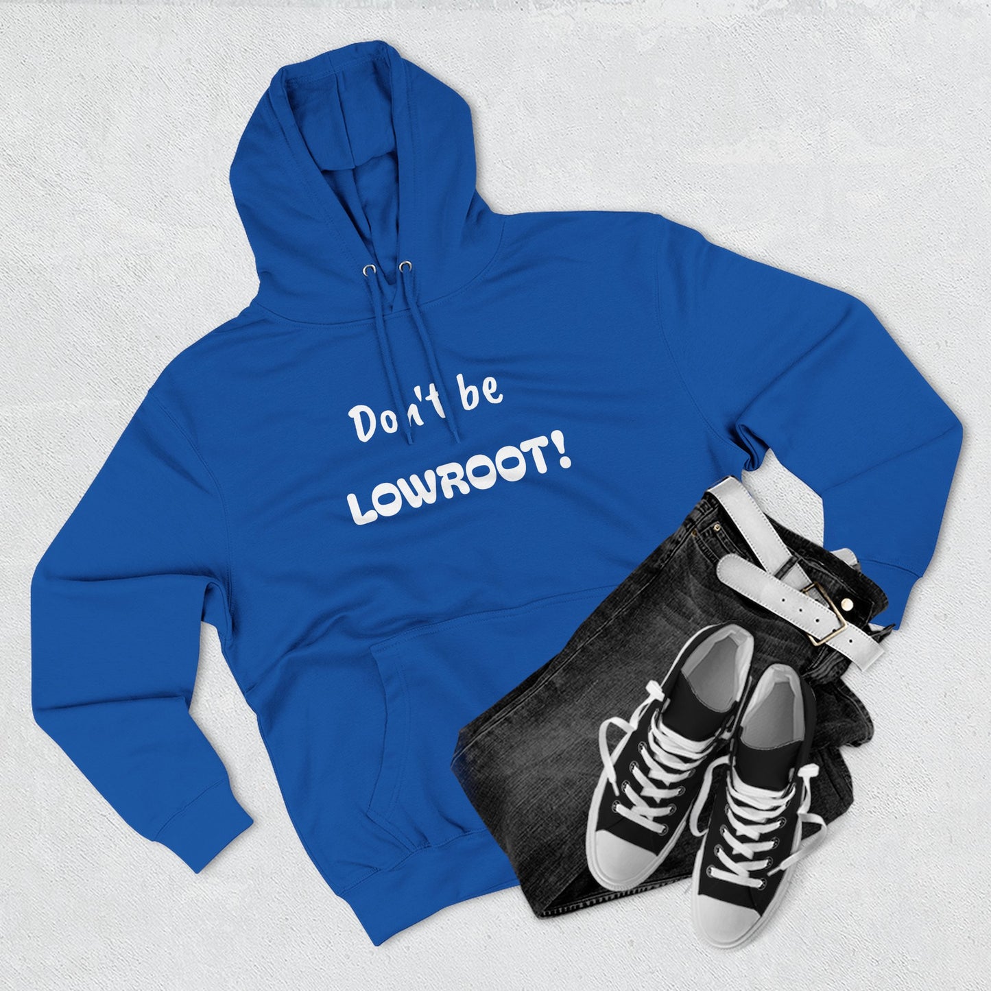Playful Fleece Hoodie with Witty Text - Lowroot!