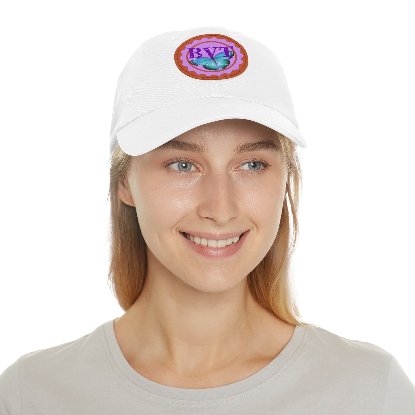 Ba Vuzi Trends Hat Leather Patch (Rd)