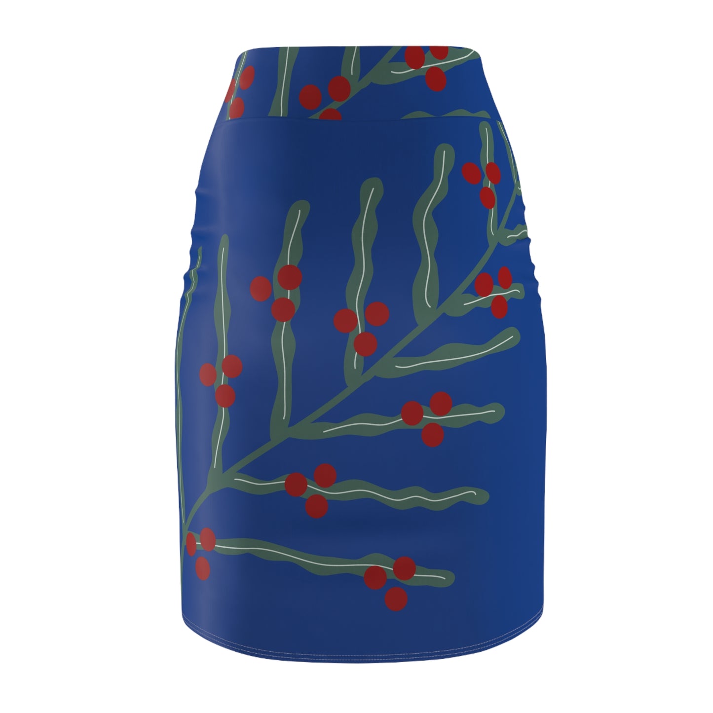 Festive Floral Women's Pencil Skirt BR