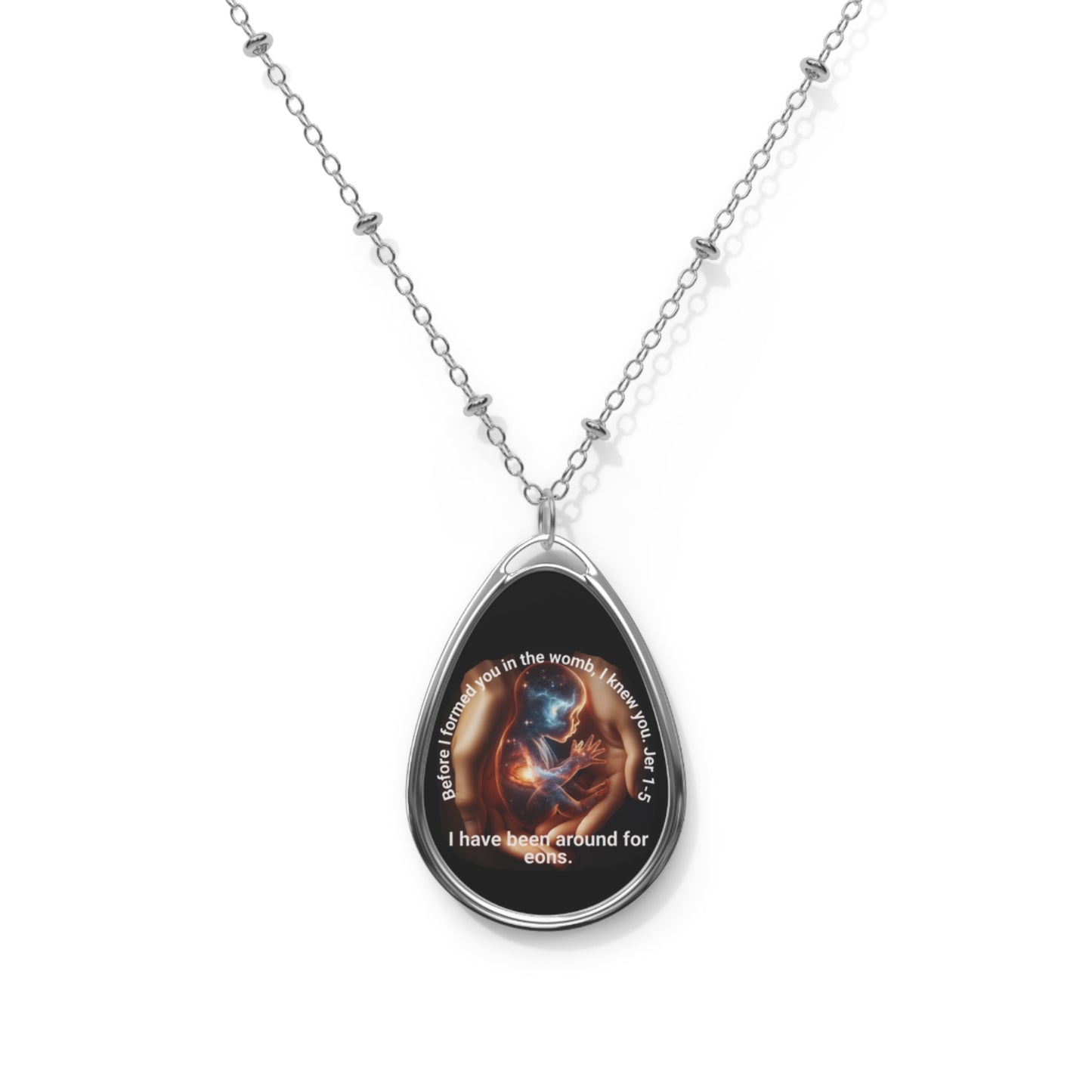 I Knew You Oval Necklace