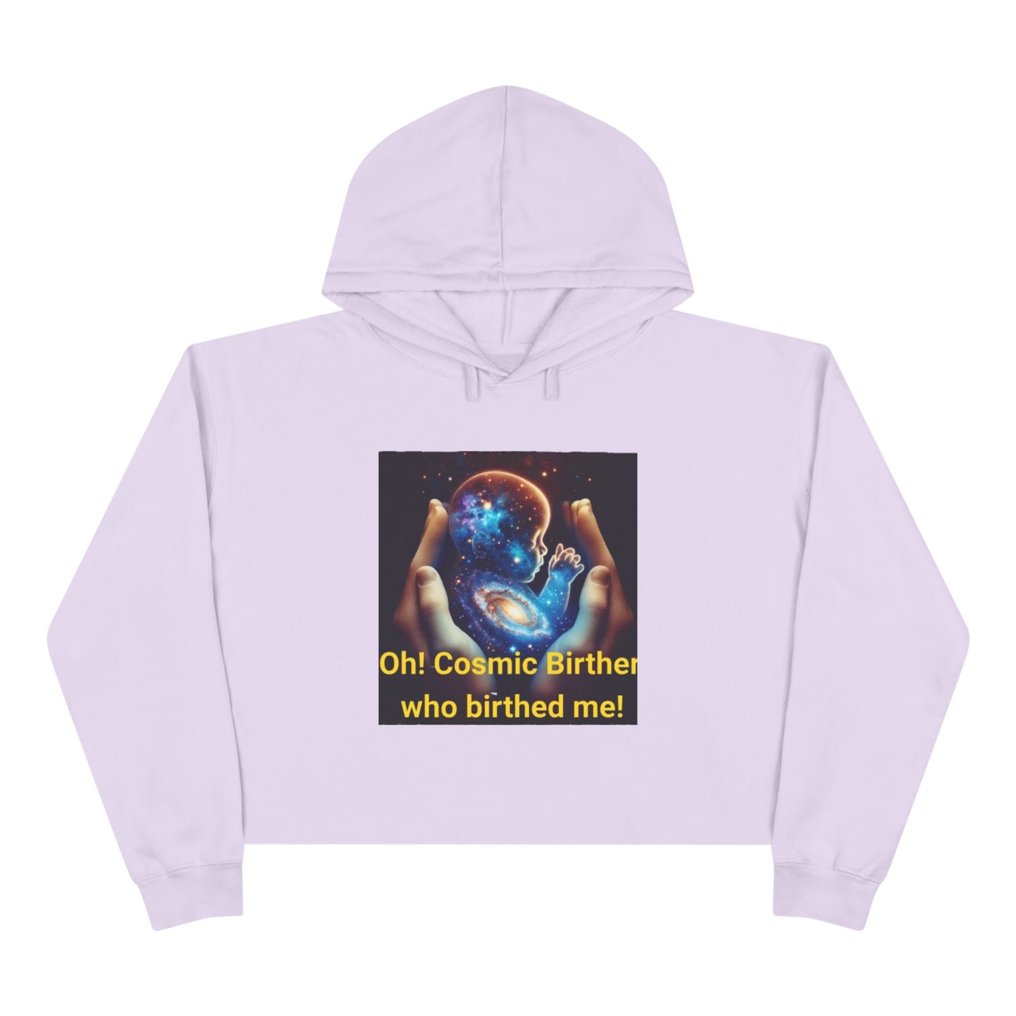 Cosmic Birth Crop Hoodie
