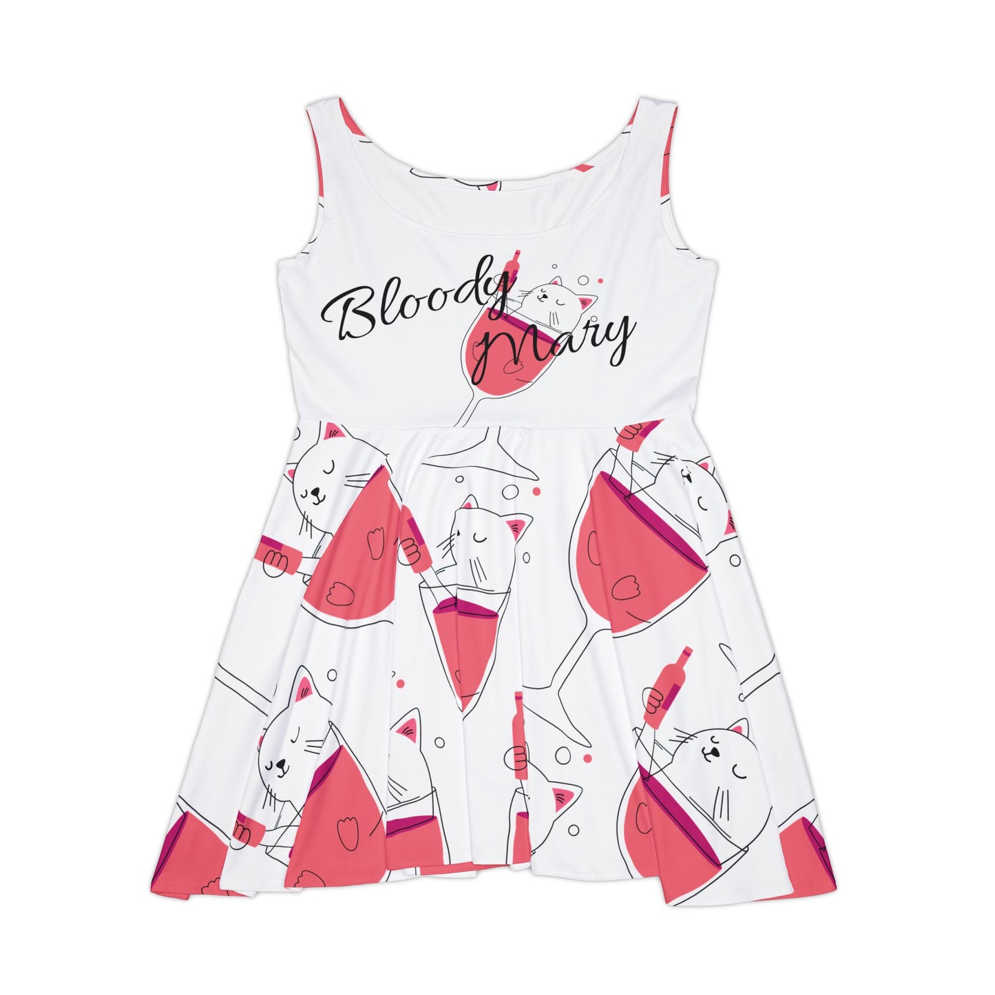 Skater Dress Bloody Mary Cat Print