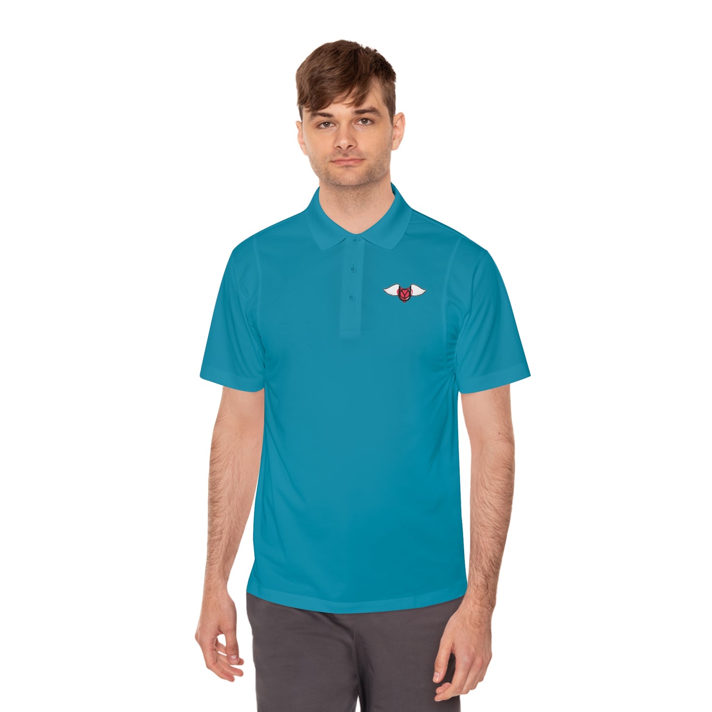 EMbrace The You Men's Sport Polo Shirt (Logo)