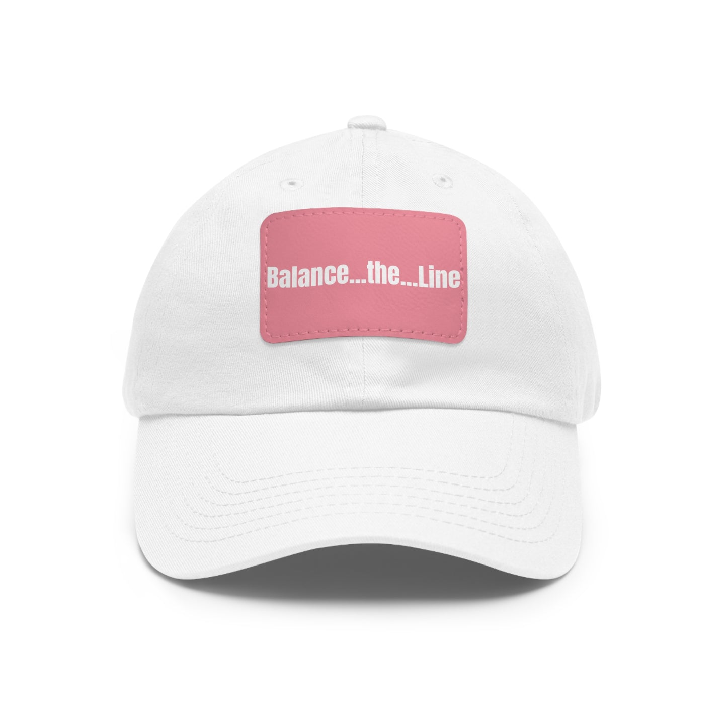 Balance the Line Dad Hat Leather Patch (RW)