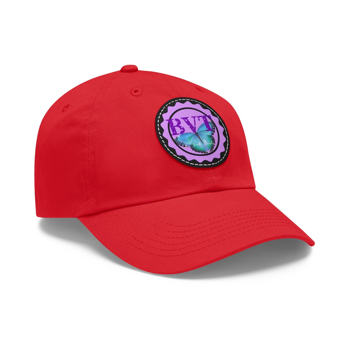 Ba Vuzi Trends Hat Leather Patch (Rd)