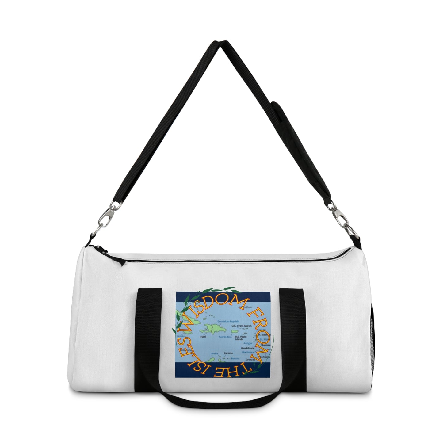 Wisdom from the Isles Duffel Bag (White)