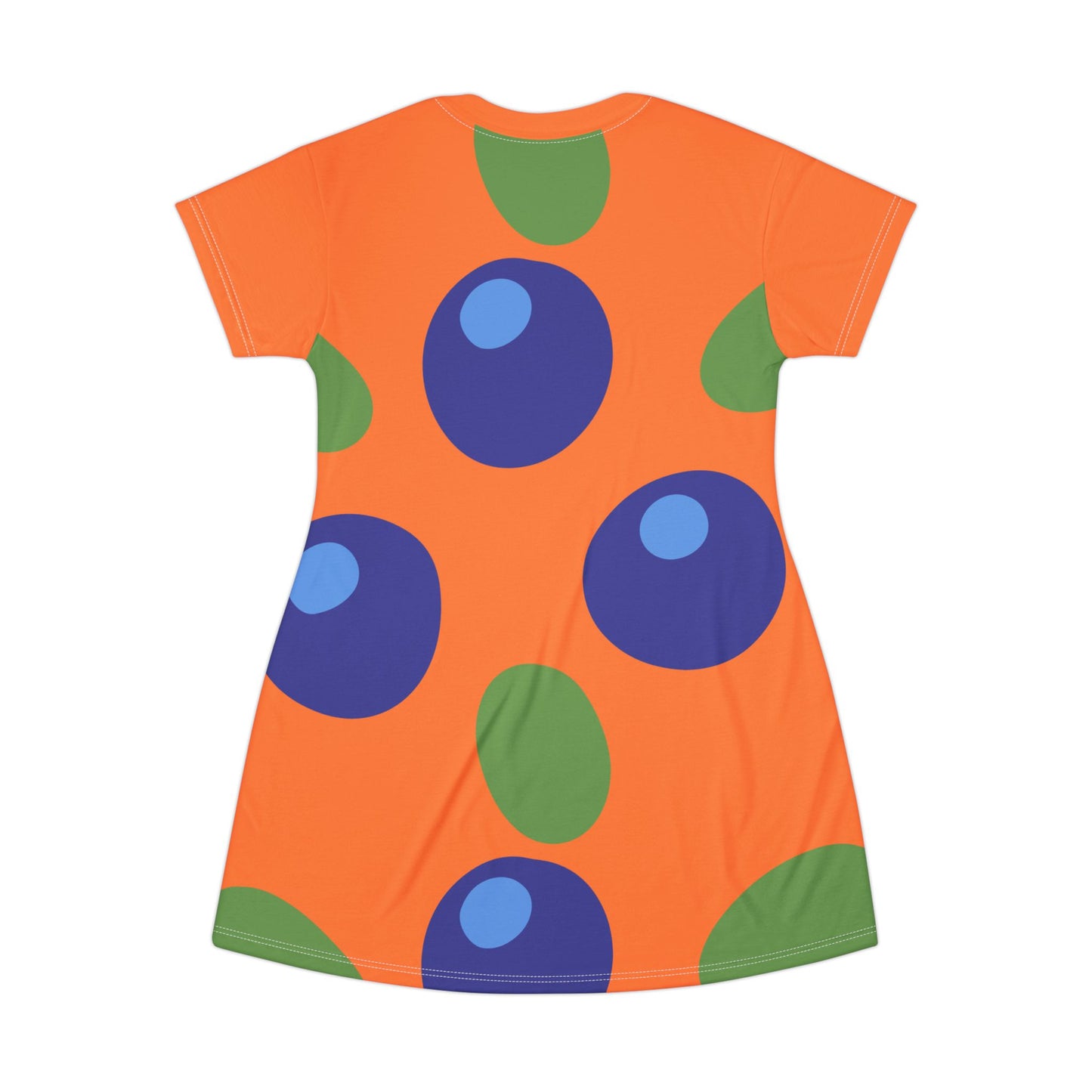 T-Shirt Dress Vibrant Orange Berry