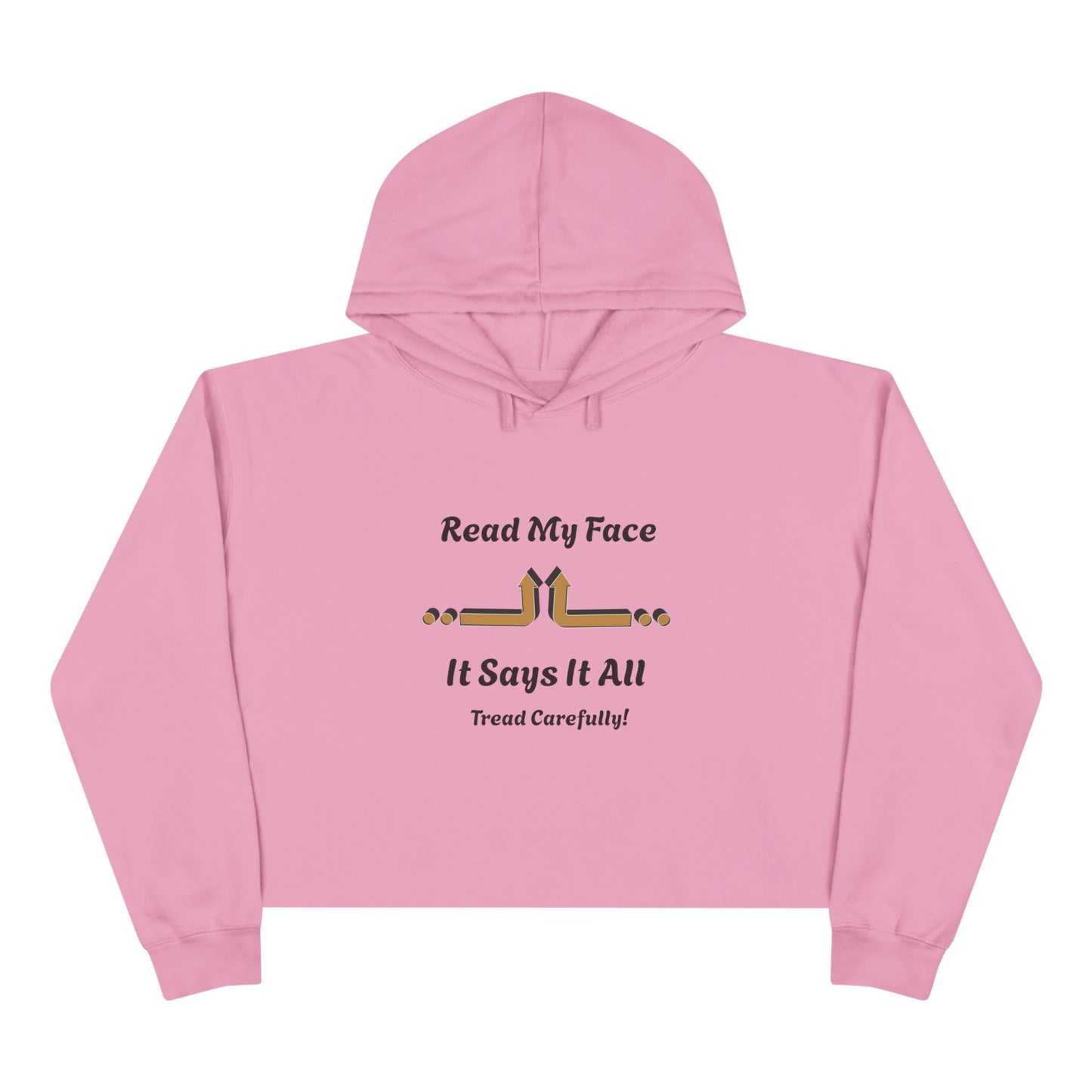 Read My Face Crop Hoodie