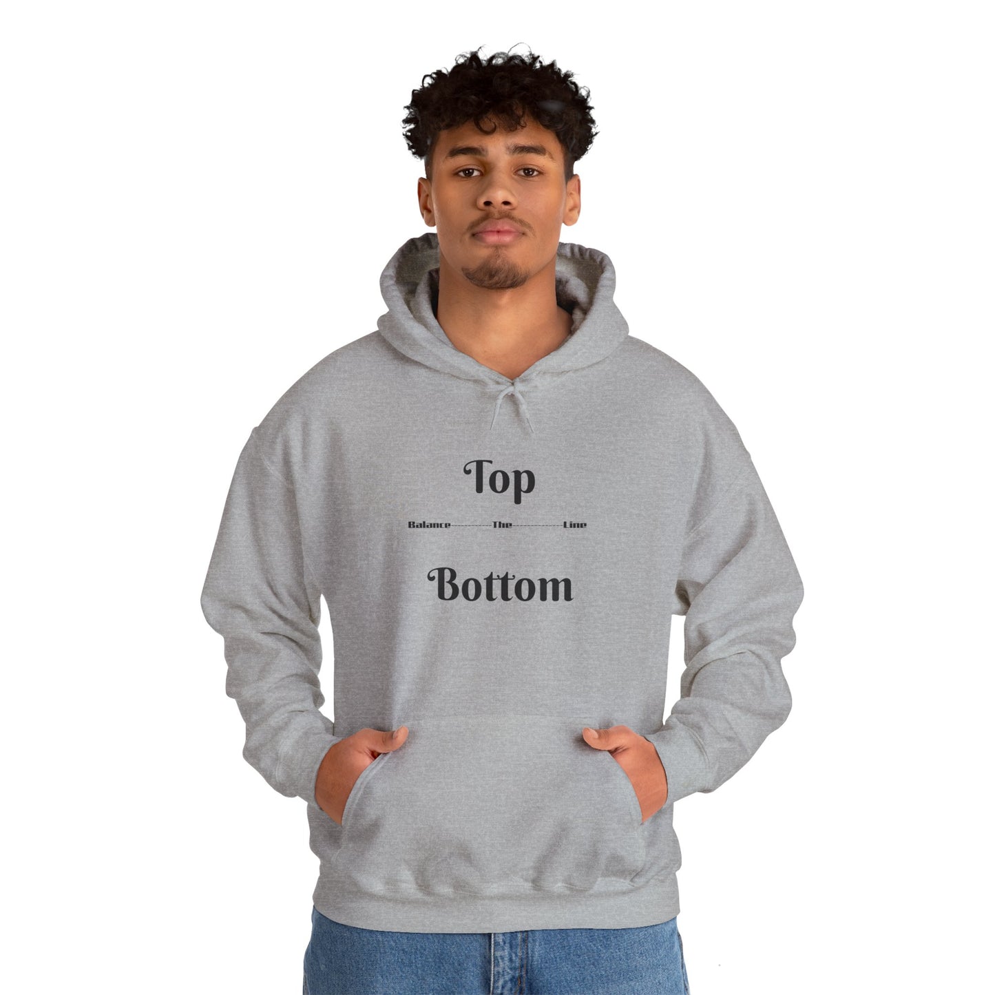 Top/Bottom Hooded Sweatshirt