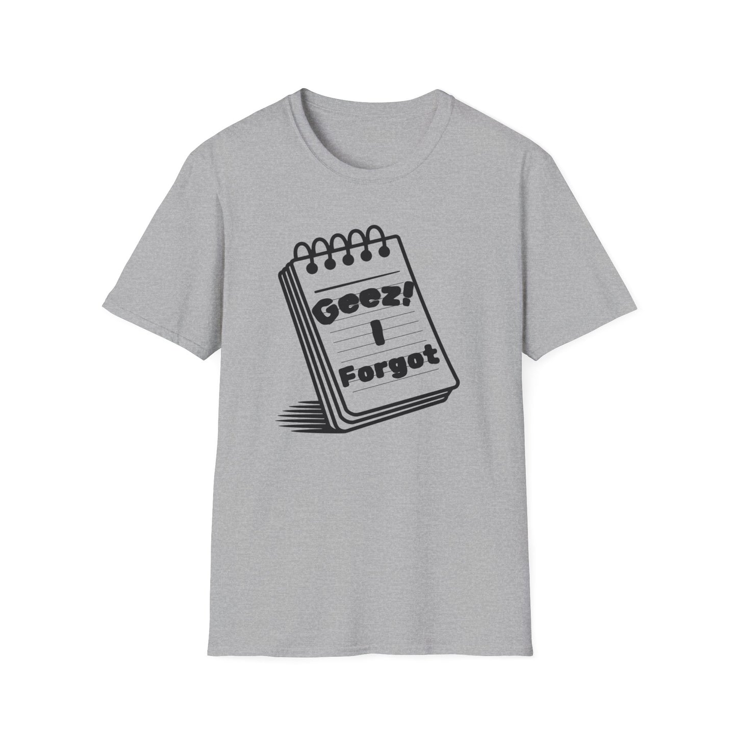 Funny Reminder Unisex Softstyle Tee for Forgetful Friends, Everyday Humor Shirt
