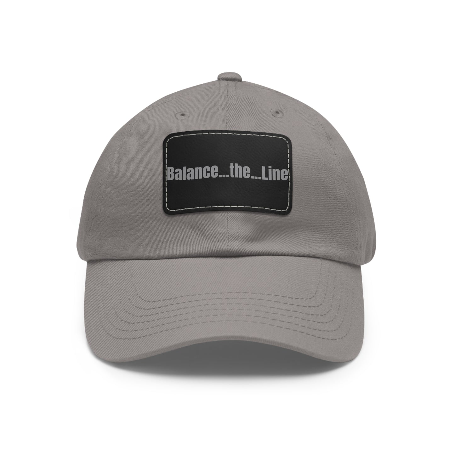 Balance the Line Dad Hat Leather Patch (RG)