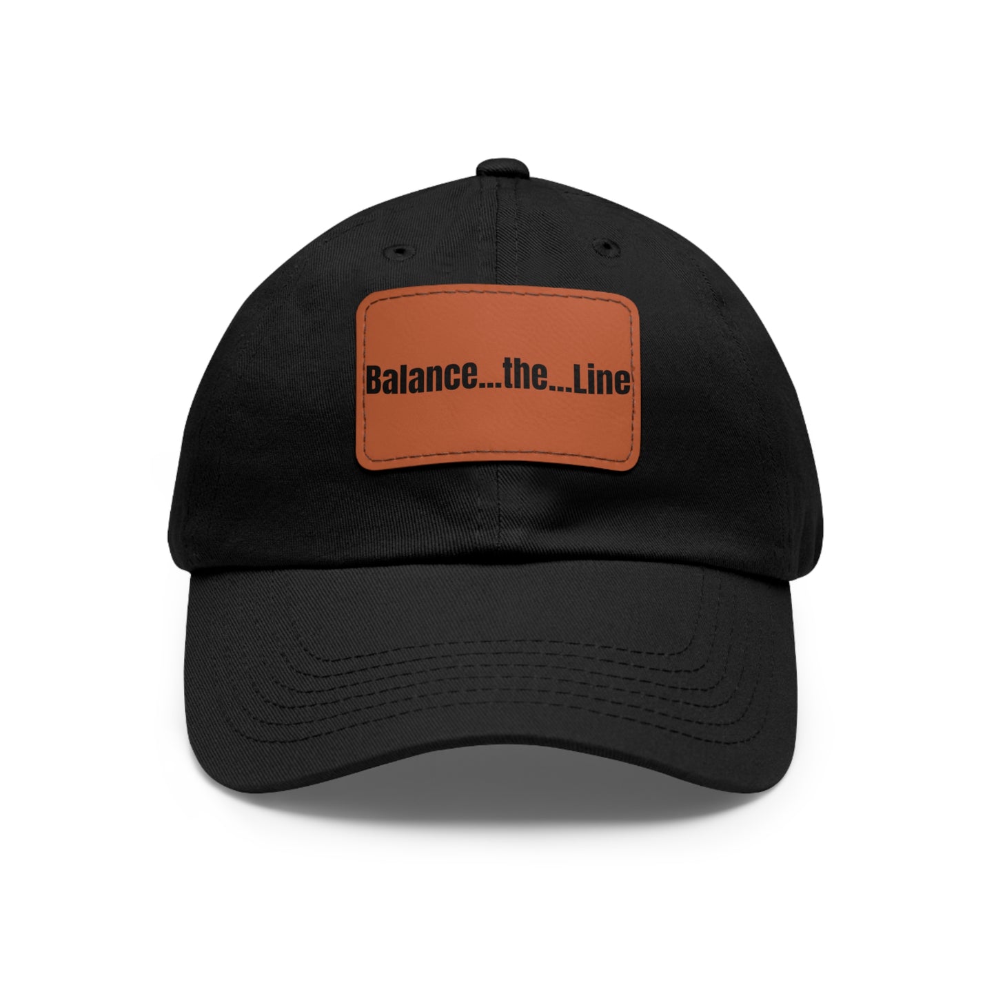 Balance the Line Dad Hat Leather Patch (RB)