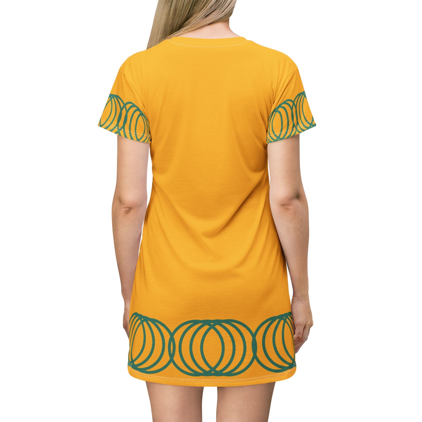 T-Shirt Dress Golden Bohemian