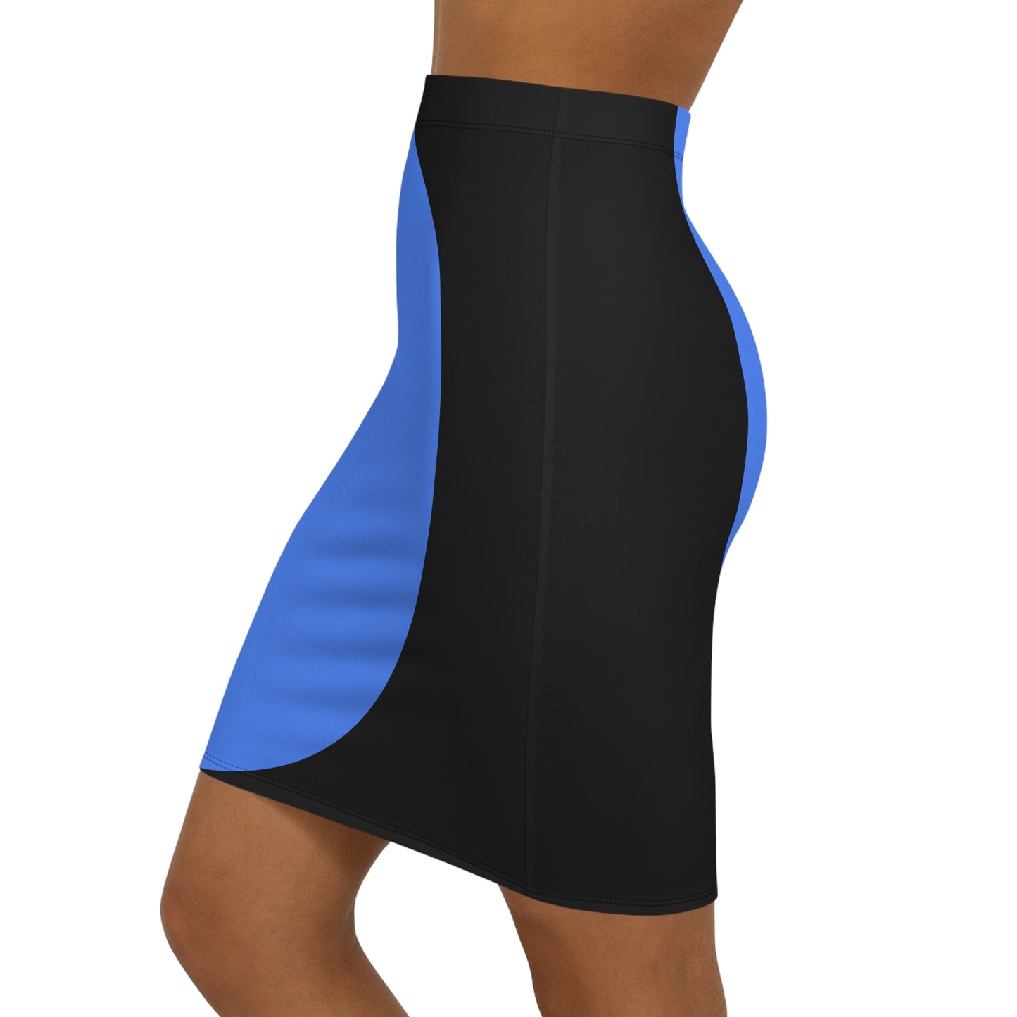Chic Women's Mid-Waist Pencil Skirt BB