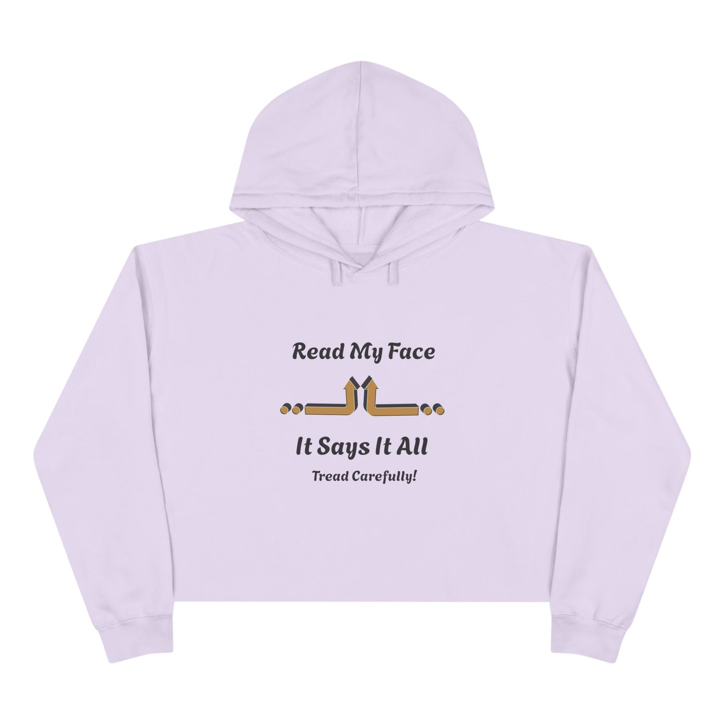 Read My Face Crop Hoodie