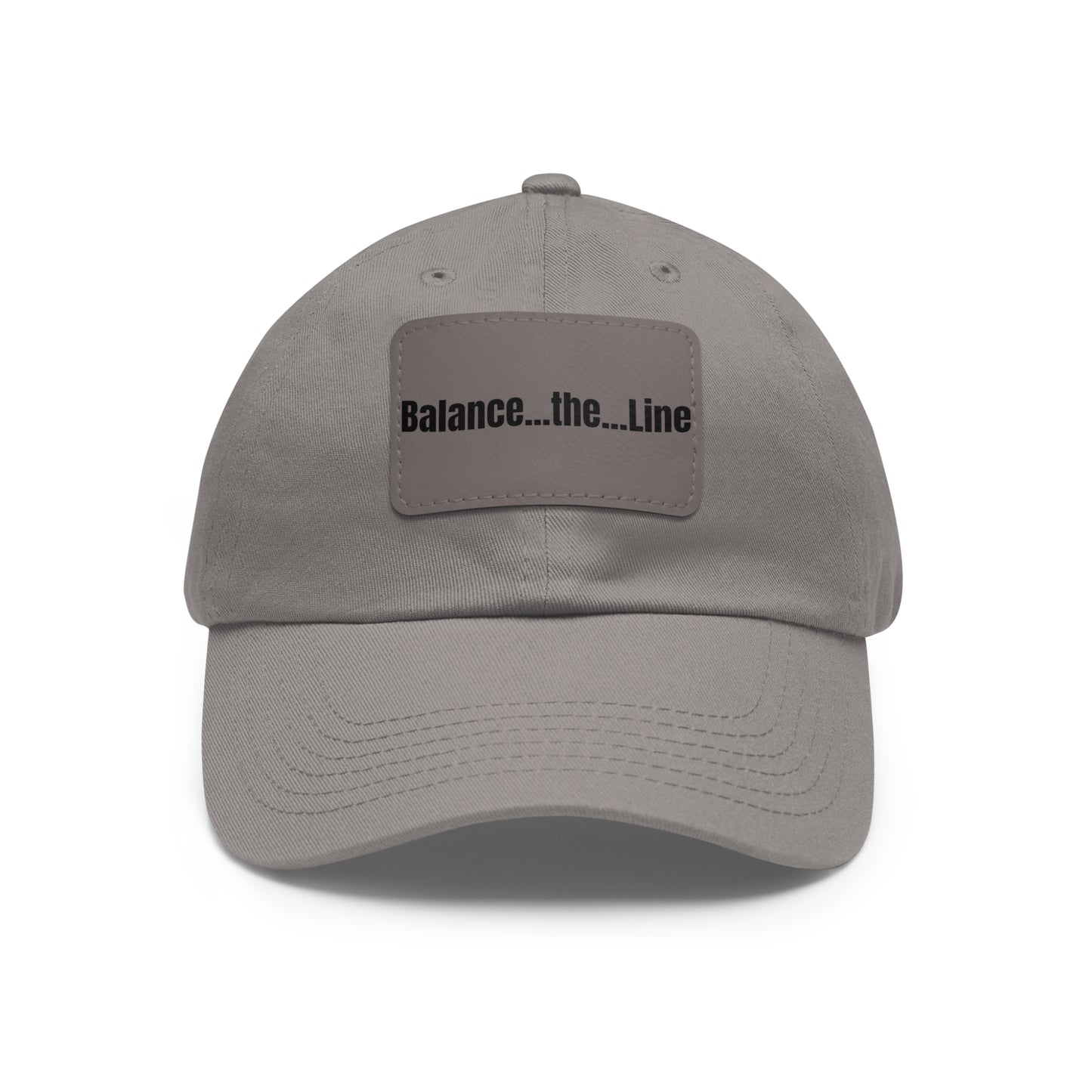Balance the Line Dad Hat Leather Patch (RG)