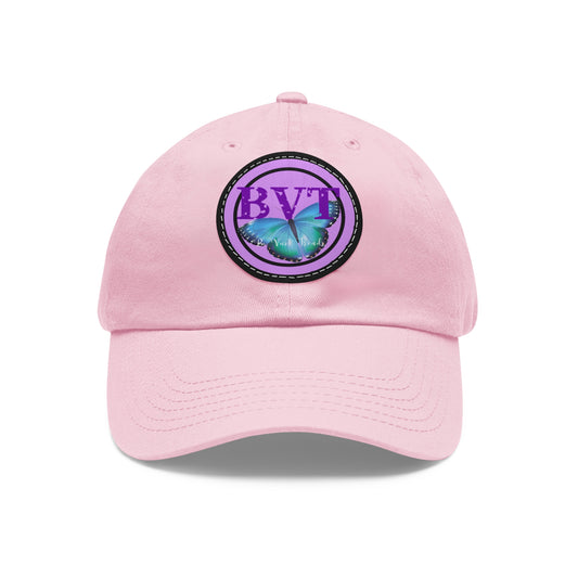 Butterfly Patch Dad Hat — BVT Logo Pink Cap
