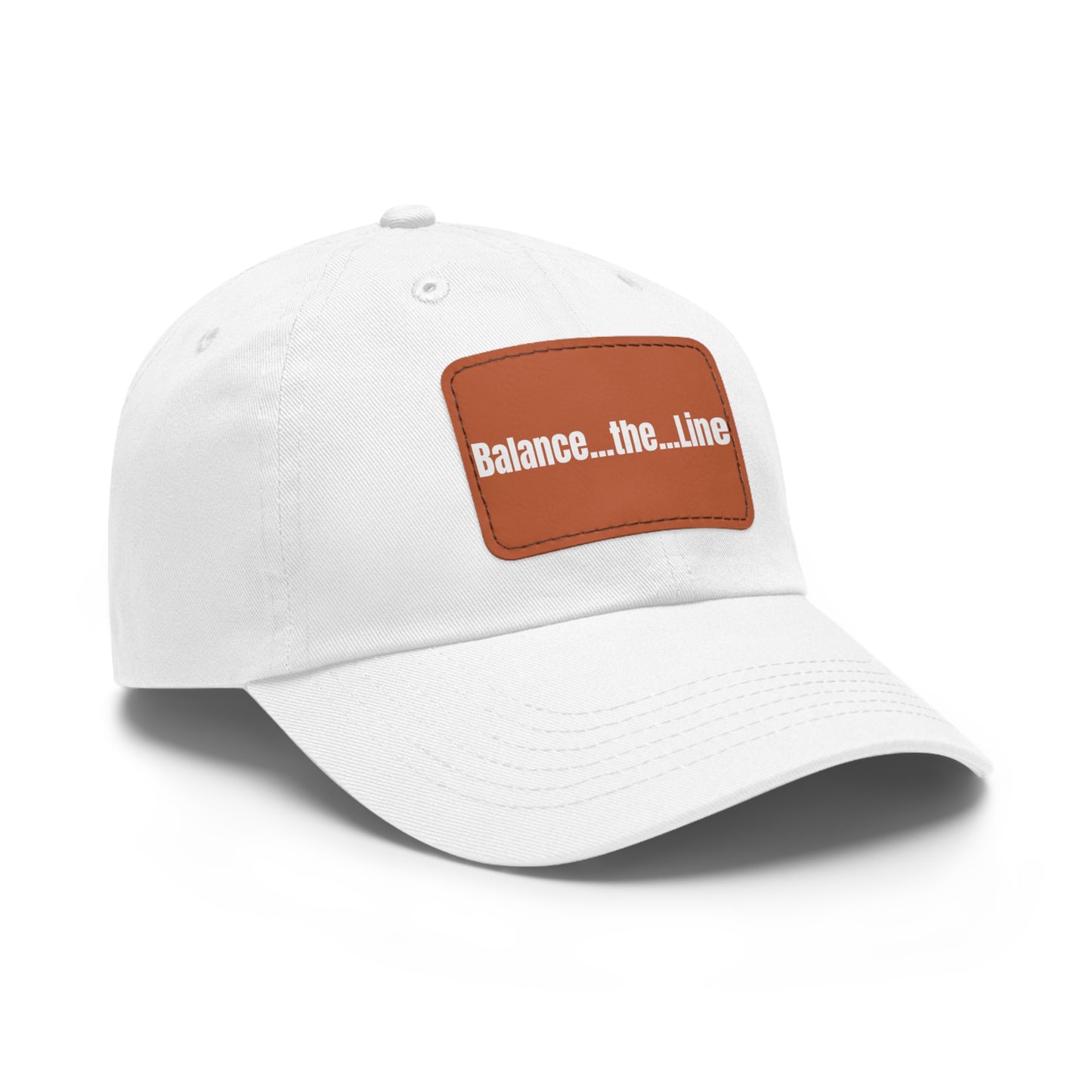 Balance the Line Dad Hat Leather Patch (RW)