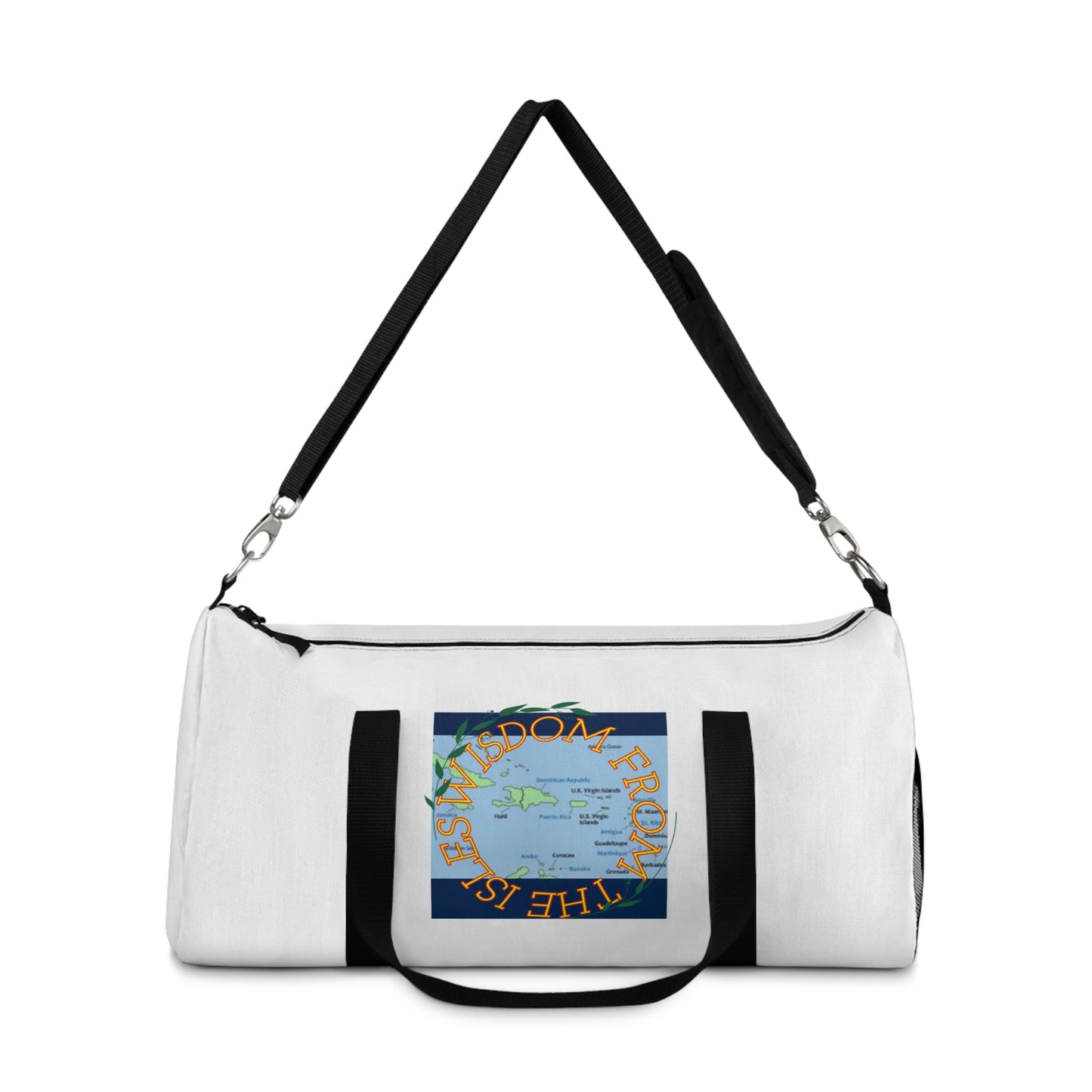 Wisdom from the Isles Duffel Bag (White)