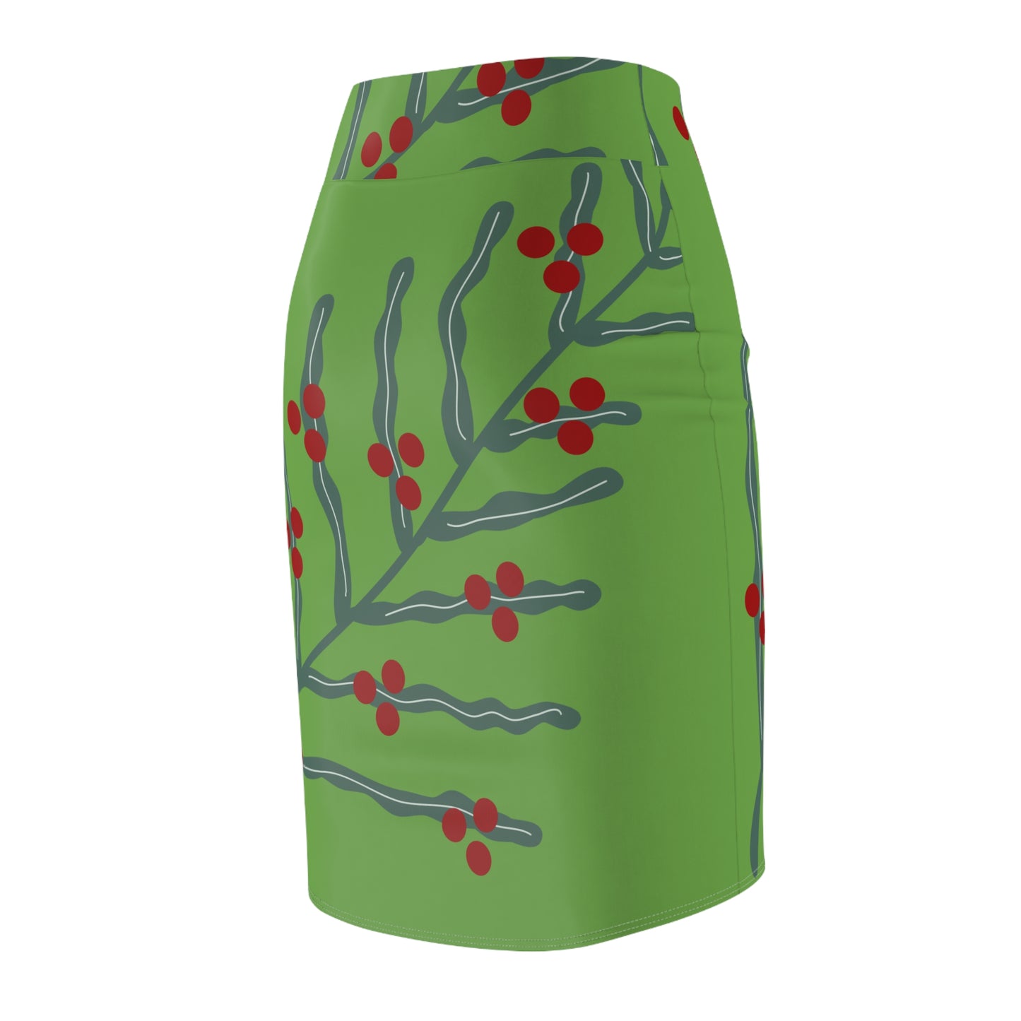 Festive Floral Women's Pencil Skirt GR