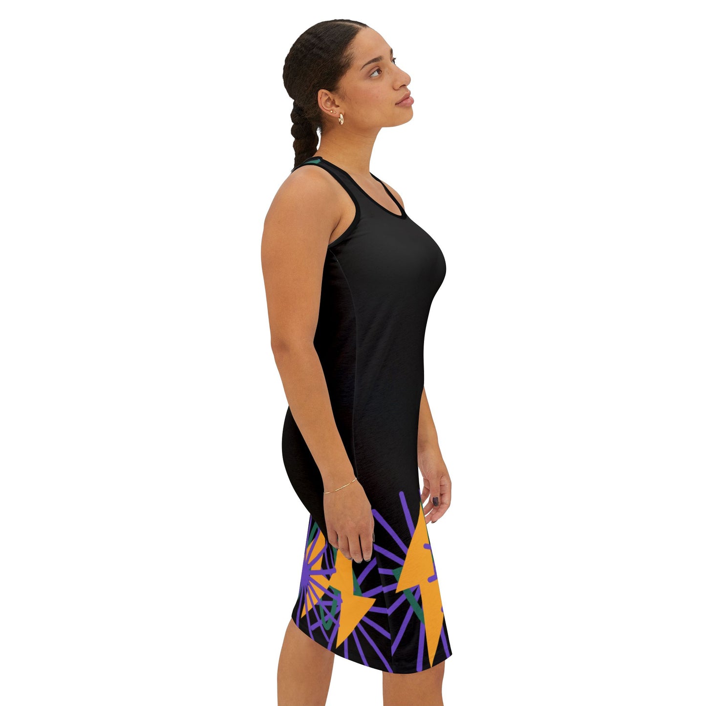 Vibrant Abstract Racerback Dress B