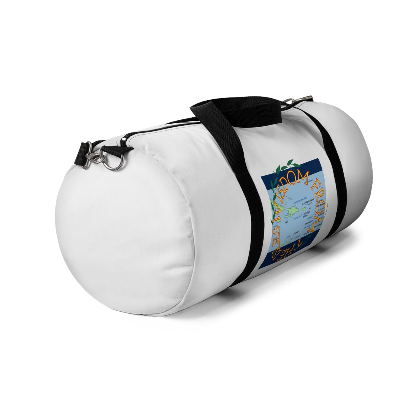 Wisdom from the Isles Duffel Bag (White)