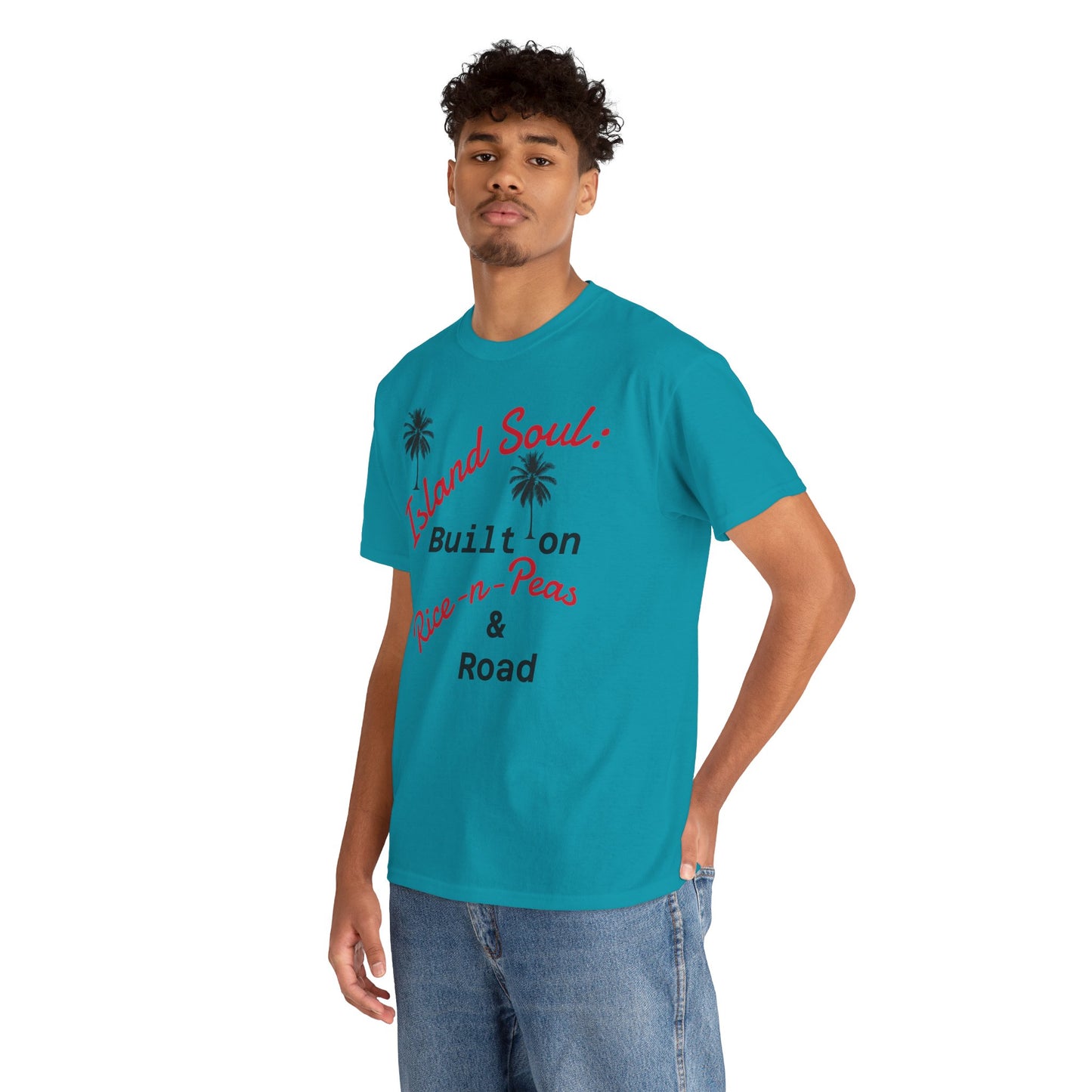 Island Soul Unisex Tee - Built on Rice-n-Peas & Road