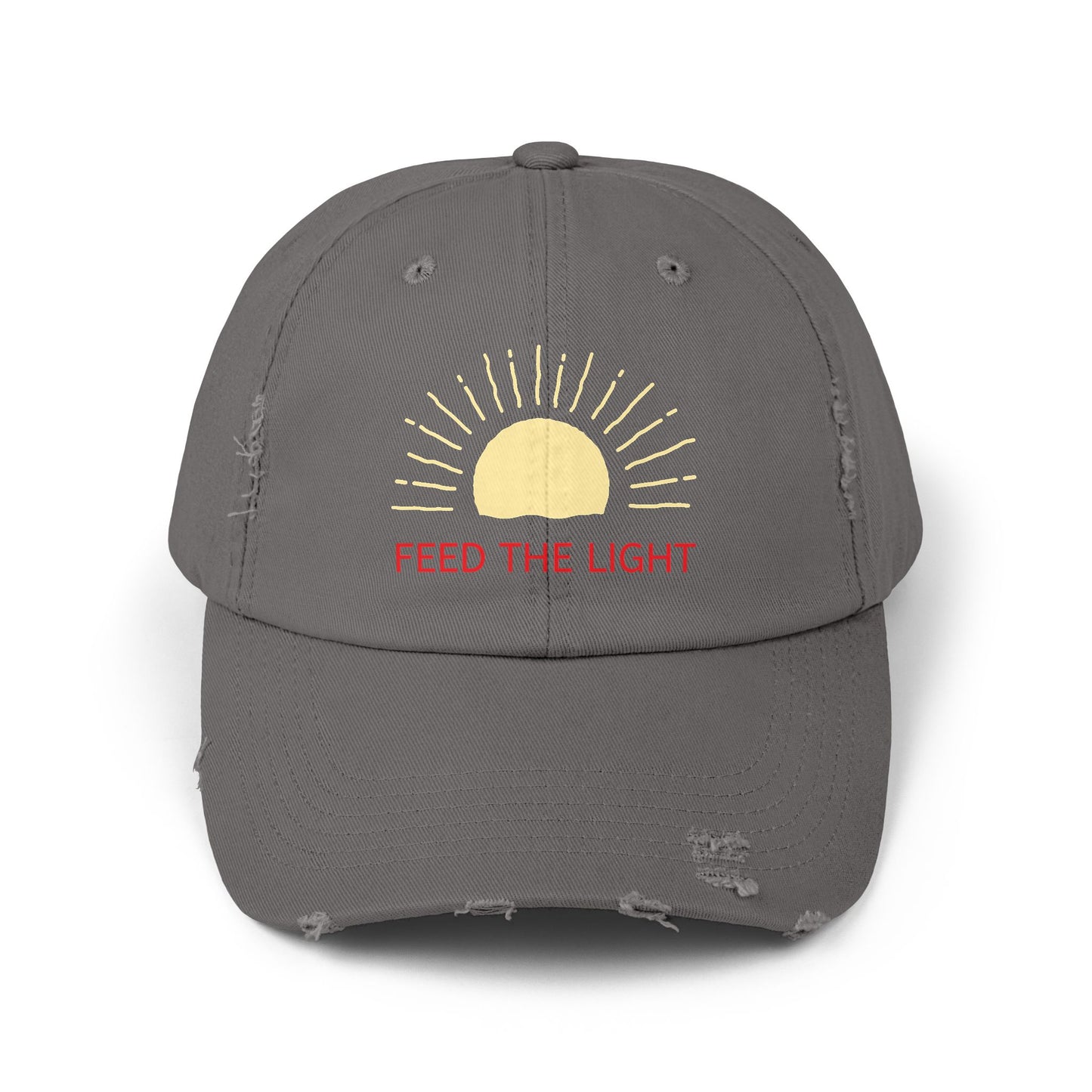 Feed The Light Unisex Distressed Cap